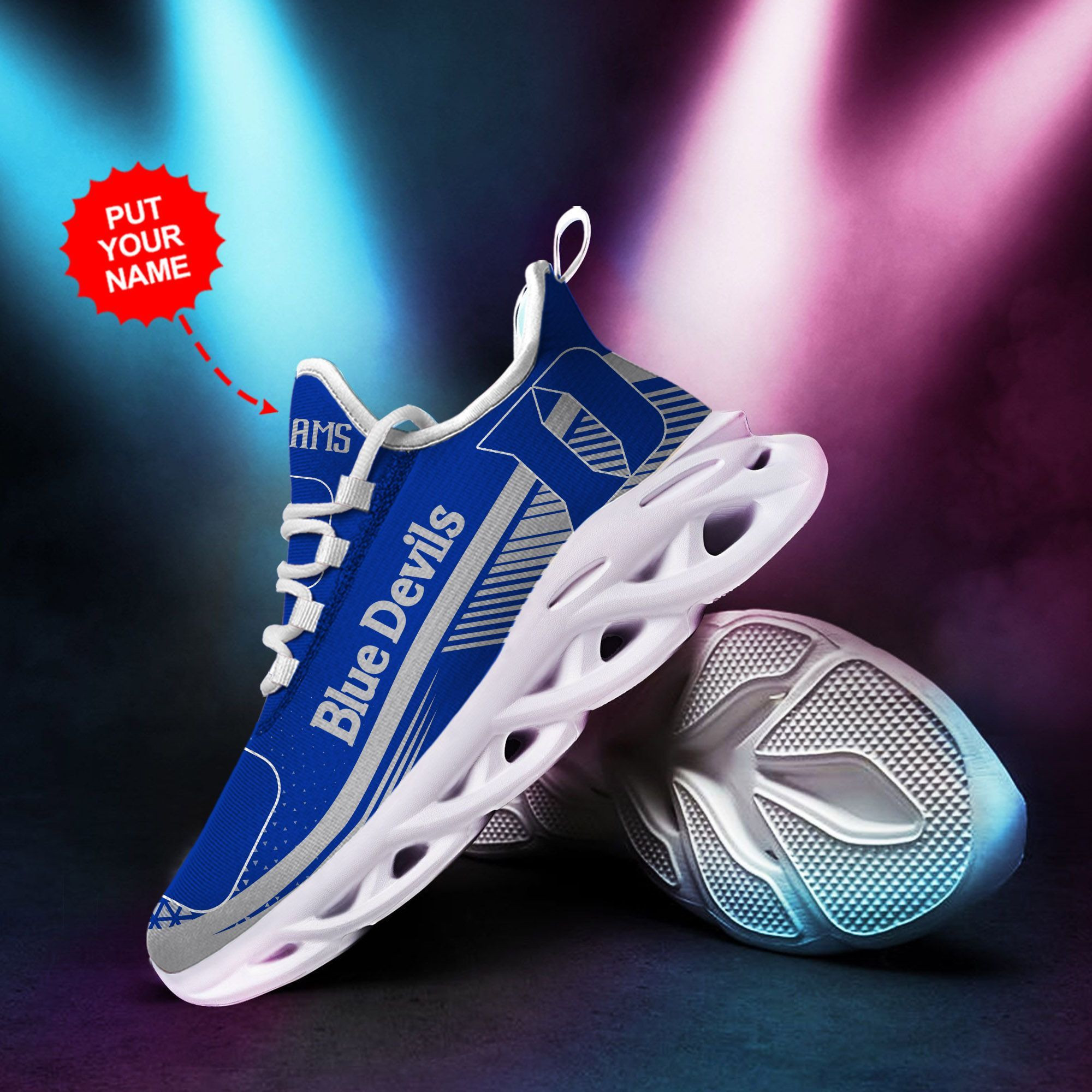 Duke Blue Devils Custom Personalized Max Soul Sneakers Shoes - Famjoys Duke Blue Devils Custom Personalized Max Soul Sneakers Shoes - Famjoys