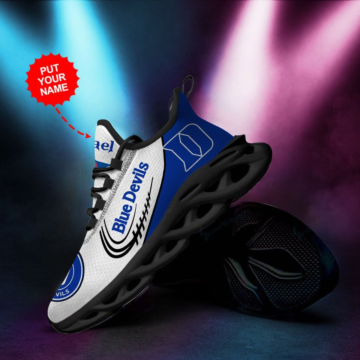Duke Blue Devils Custom Personalized Max Soul Sneakers Shoes - Famjoys Duke Blue Devils Custom Personalized Max Soul Sneakers Shoes - Famjoys