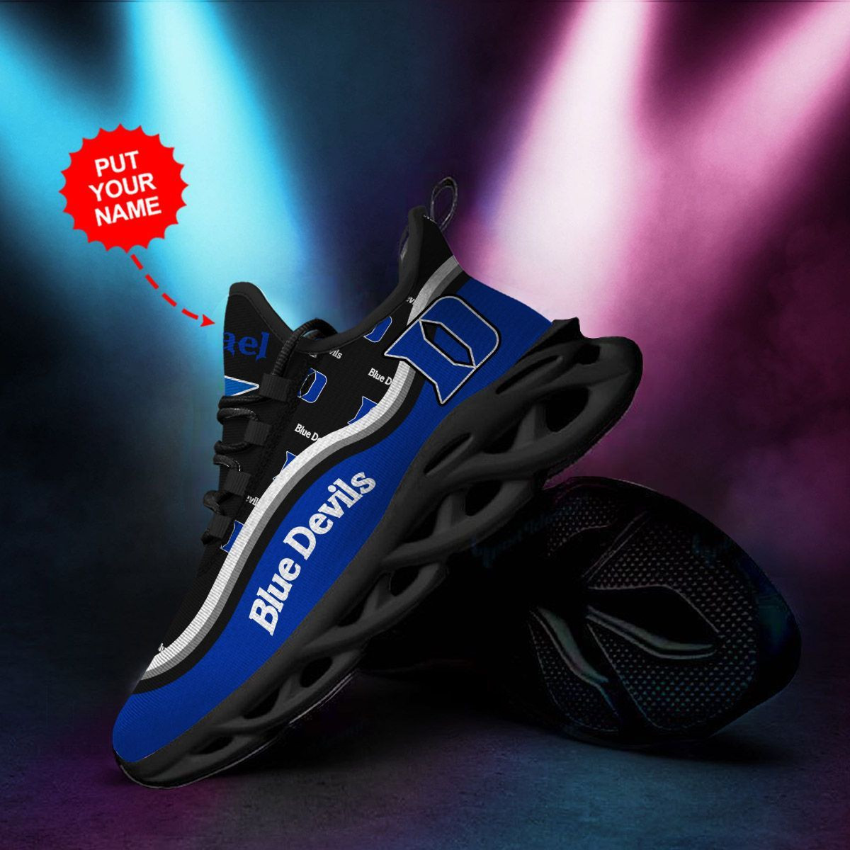 Duke Blue Devils Custom Personalized Max Soul Sneakers Shoes - Famjoys Duke Blue Devils Custom Personalized Max Soul Sneakers Shoes - Famjoys