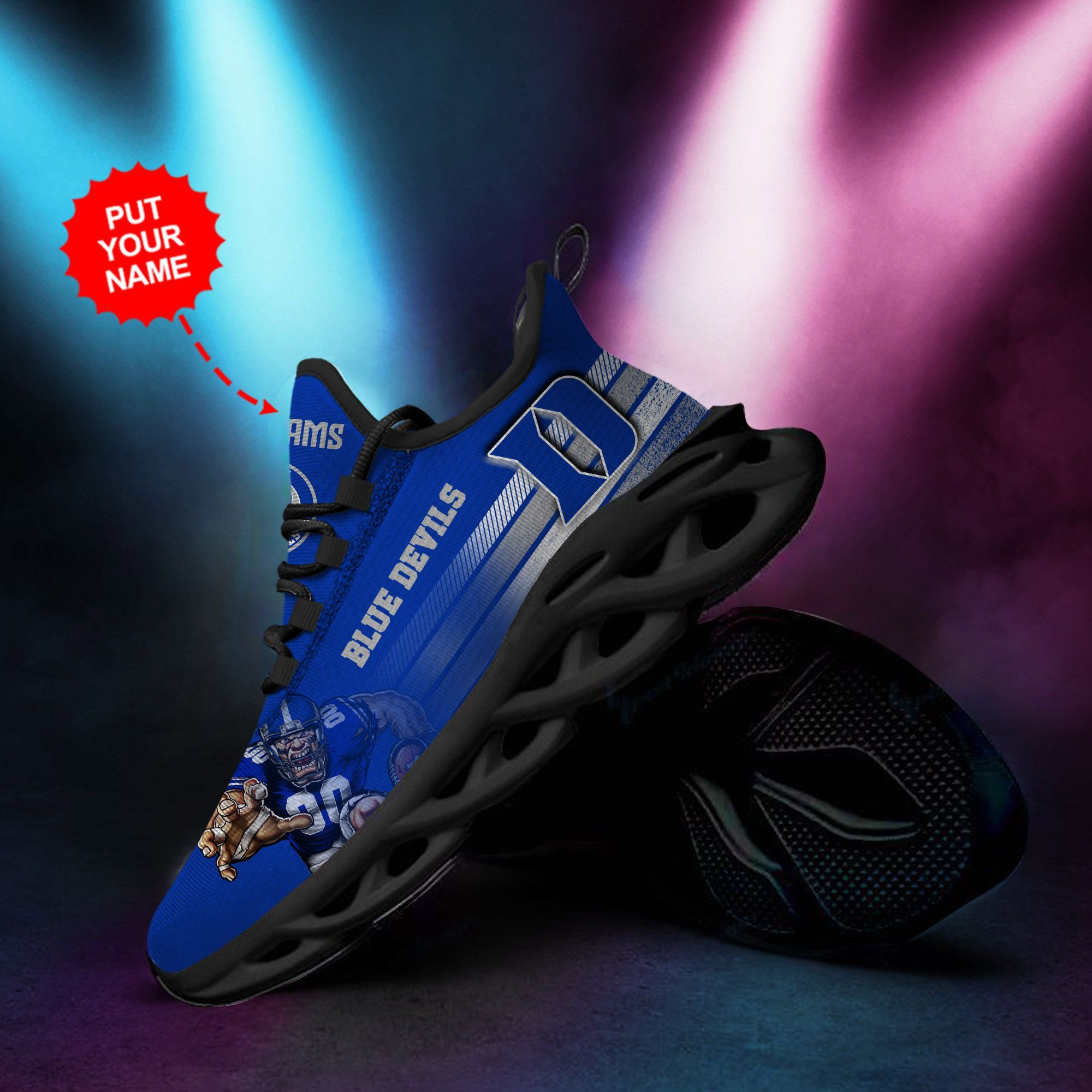Duke Blue Devils Custom Personalized Max Soul Sneakers Shoes - Famjoys Duke Blue Devils Custom Personalized Max Soul Sneakers Shoes - Famjoys
