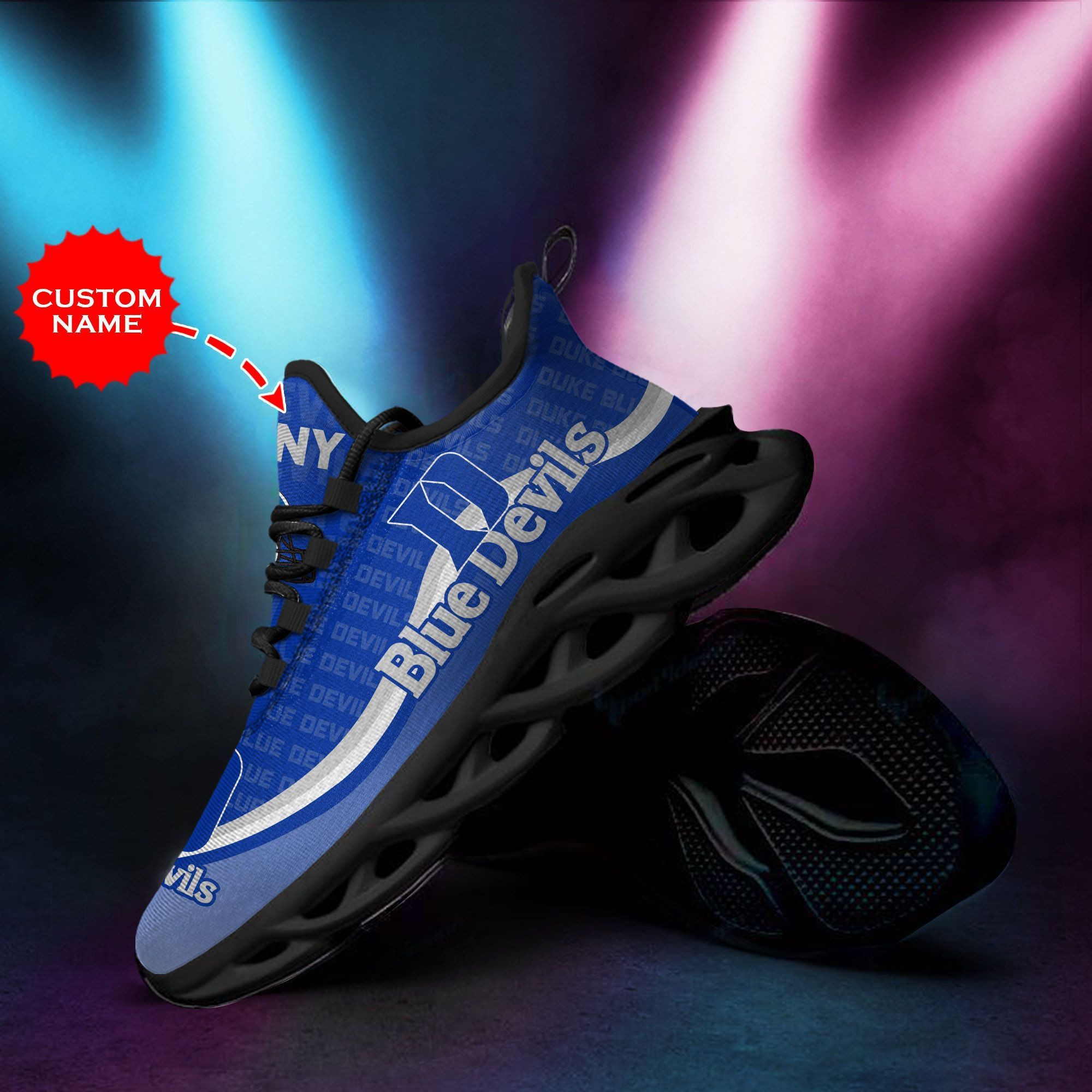 Duke Blue Devils Custom Personalized Max Soul Sneakers Shoes - Famjoys Duke Blue Devils Custom Personalized Max Soul Sneakers Shoes - Famjoys