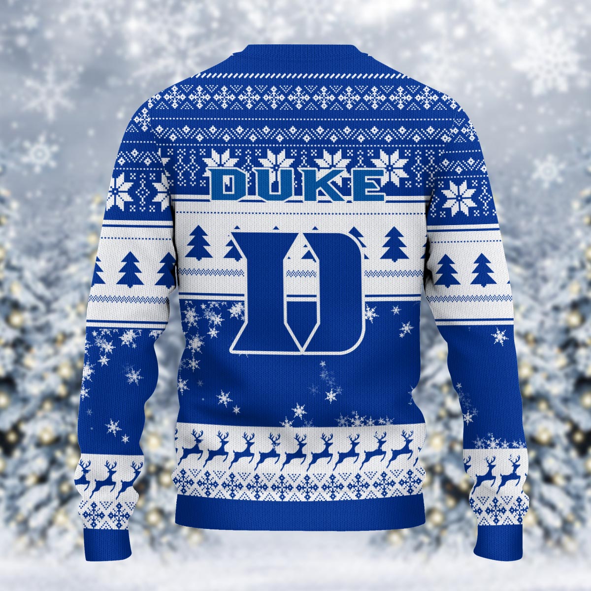 Duke Blue Devils Grinch Ugly Christmas Sweater - Famjoys Duke Blue Devils Grinch Ugly Christmas Sweater - Famjoys