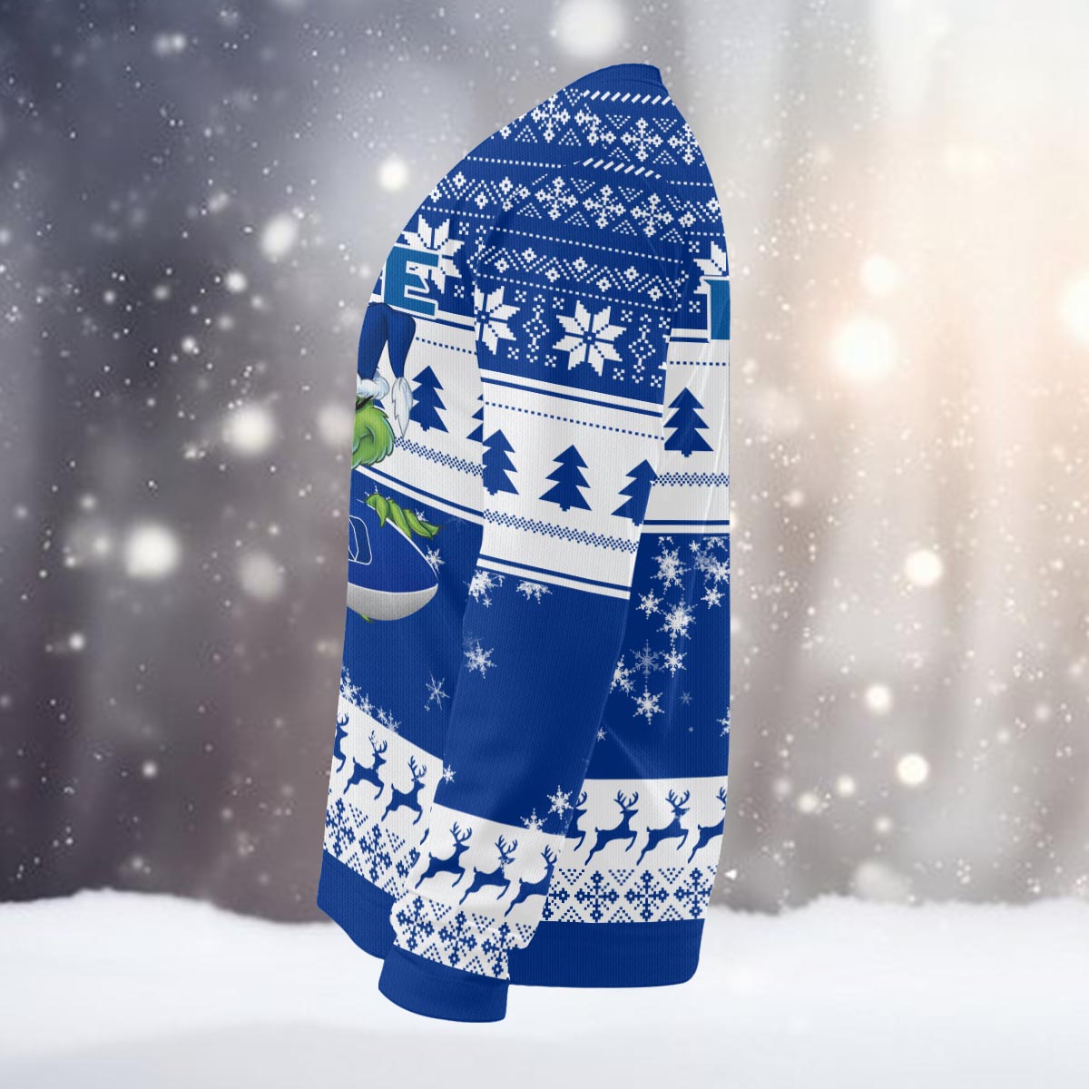 Duke Blue Devils Grinch Ugly Christmas Sweater - Famjoys Duke Blue Devils Grinch Ugly Christmas Sweater - Famjoys