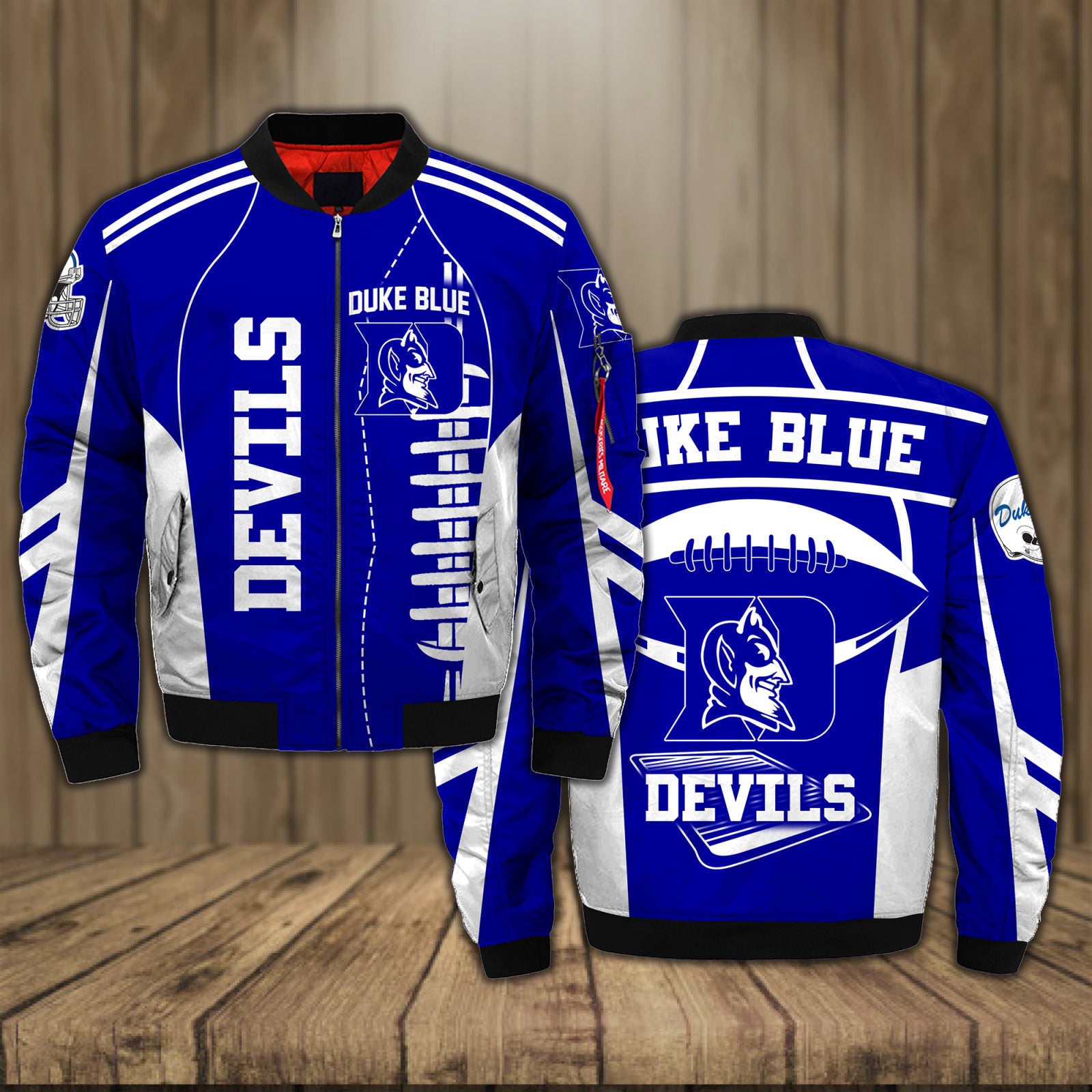Duke Blue Devils Jacket 3D Printed For Men - Famjoys Duke Blue Devils Jacket 3D Printed For Men - Famjoys