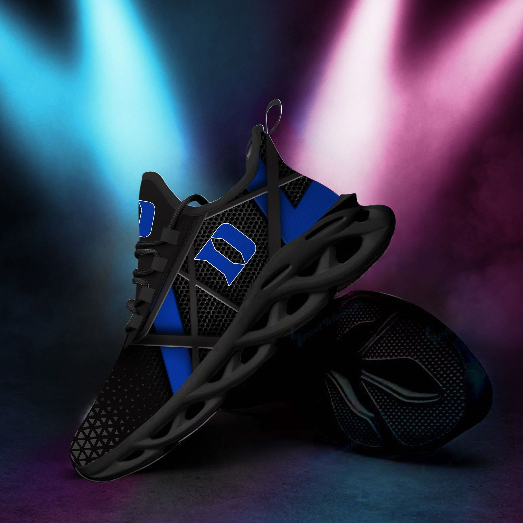 Duke Blue Devils Max Soul Sneakers Shoes - Famjoys Duke Blue Devils Max Soul Sneakers Shoes - Famjoys