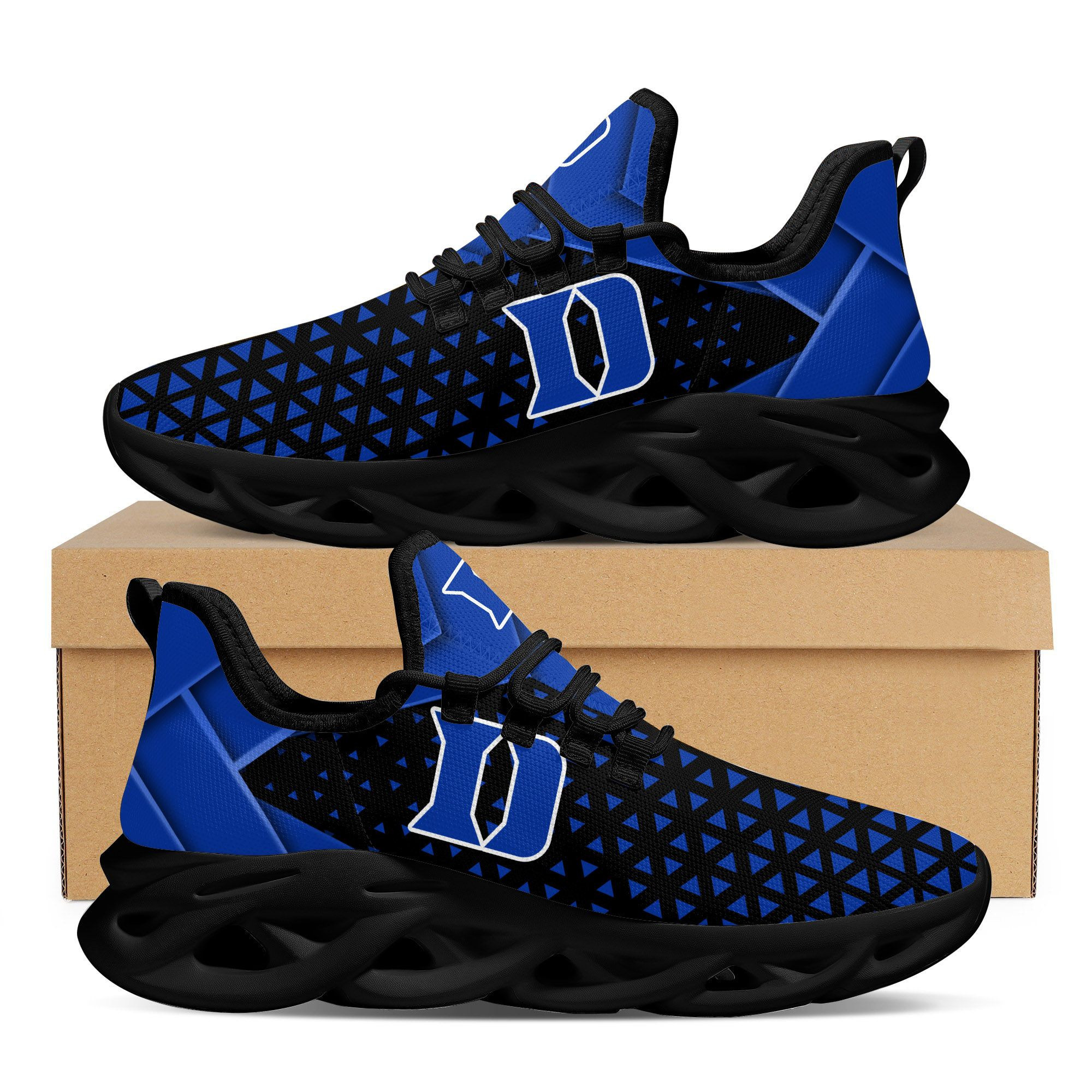 Duke Blue Devils Max Soul Sneakers Shoes - Famjoys Duke Blue Devils Max Soul Sneakers Shoes - Famjoys