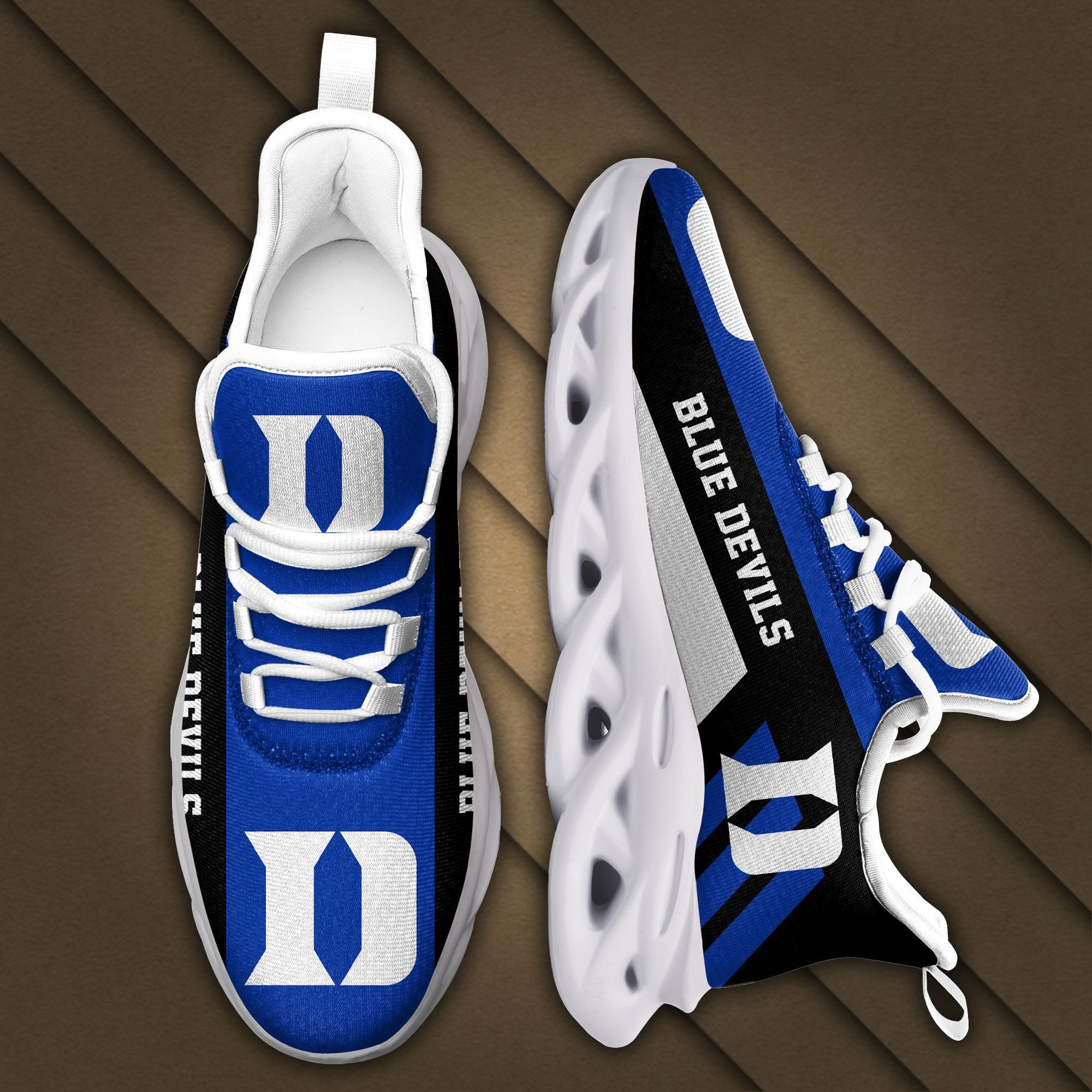 Duke Blue Devils Max Soul Sneakers Shoes - Famjoys Duke Blue Devils Max Soul Sneakers Shoes - Famjoys