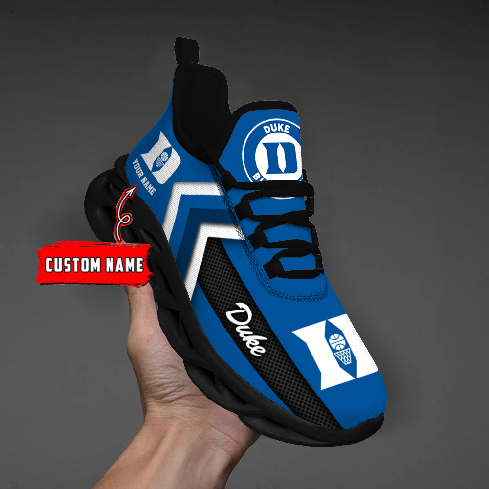 Duke Blue Devils  Personalized Custom Name Max Soul Shoes DS003
