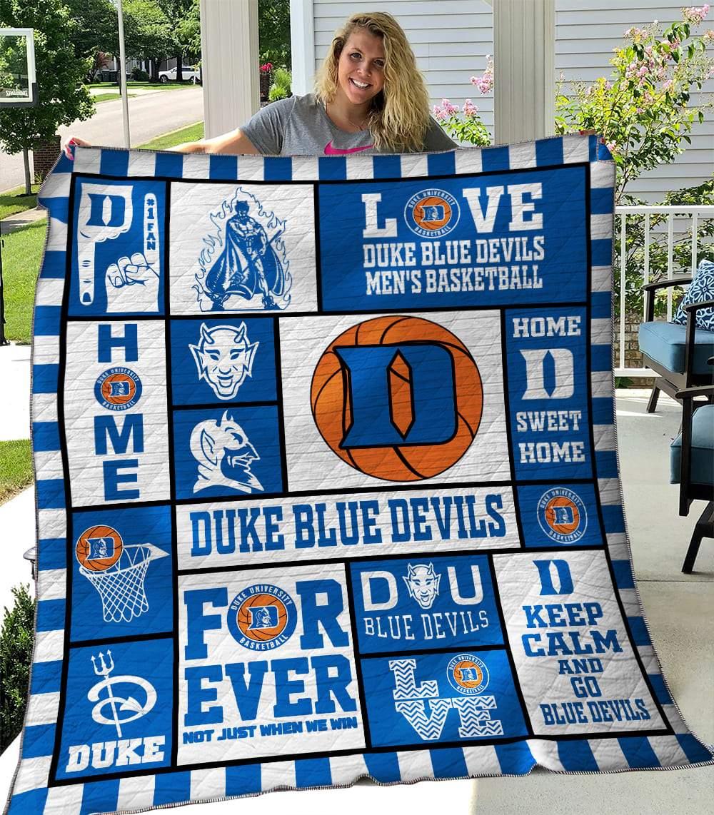 Duke Blue Devils Quilt Blanket - Famjoys Duke Blue Devils Quilt Blanket - Famjoys