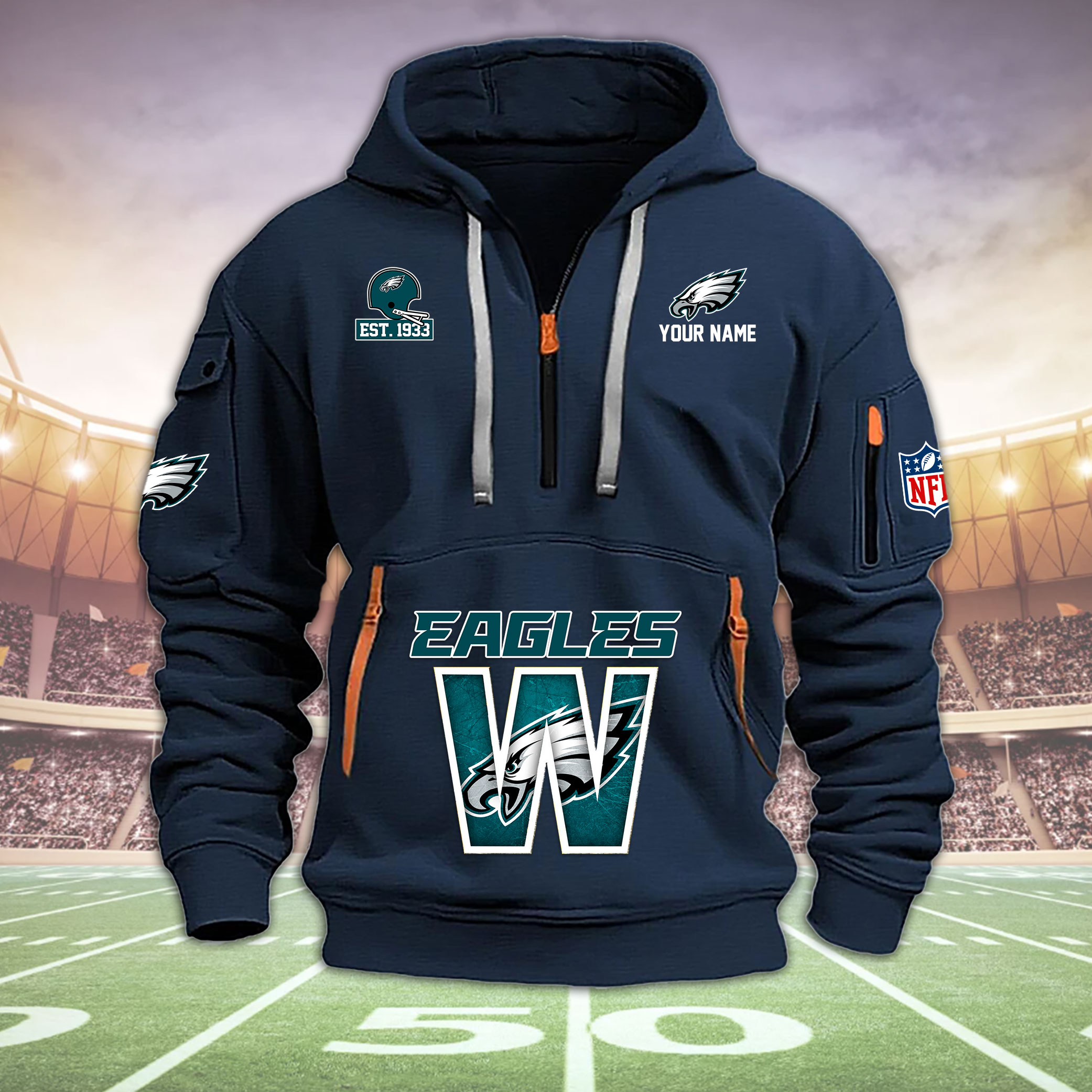 Eagles Heavy Hoodie v2 - Famjoys Eagles Heavy Hoodie v2 - Famjoys