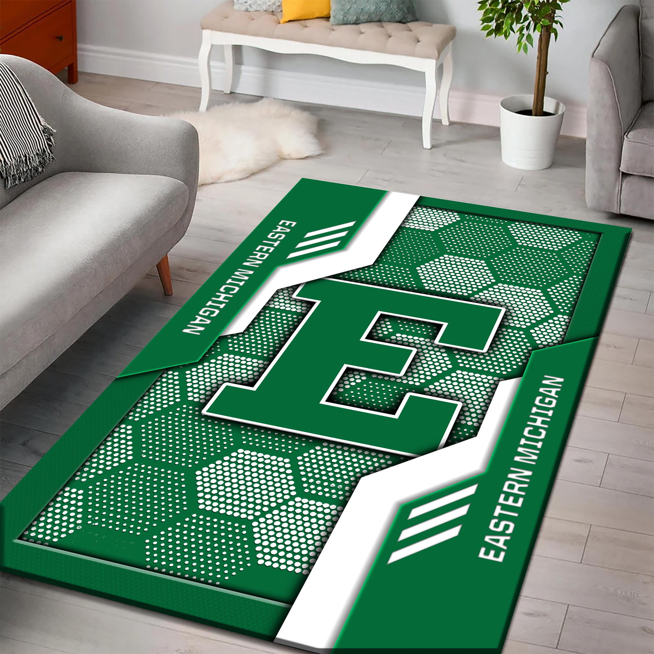Eastern Michigan Eagles Area Rugs 3771 - Famjoys Eastern Michigan Eagles Area Rugs 3771 - Famjoys