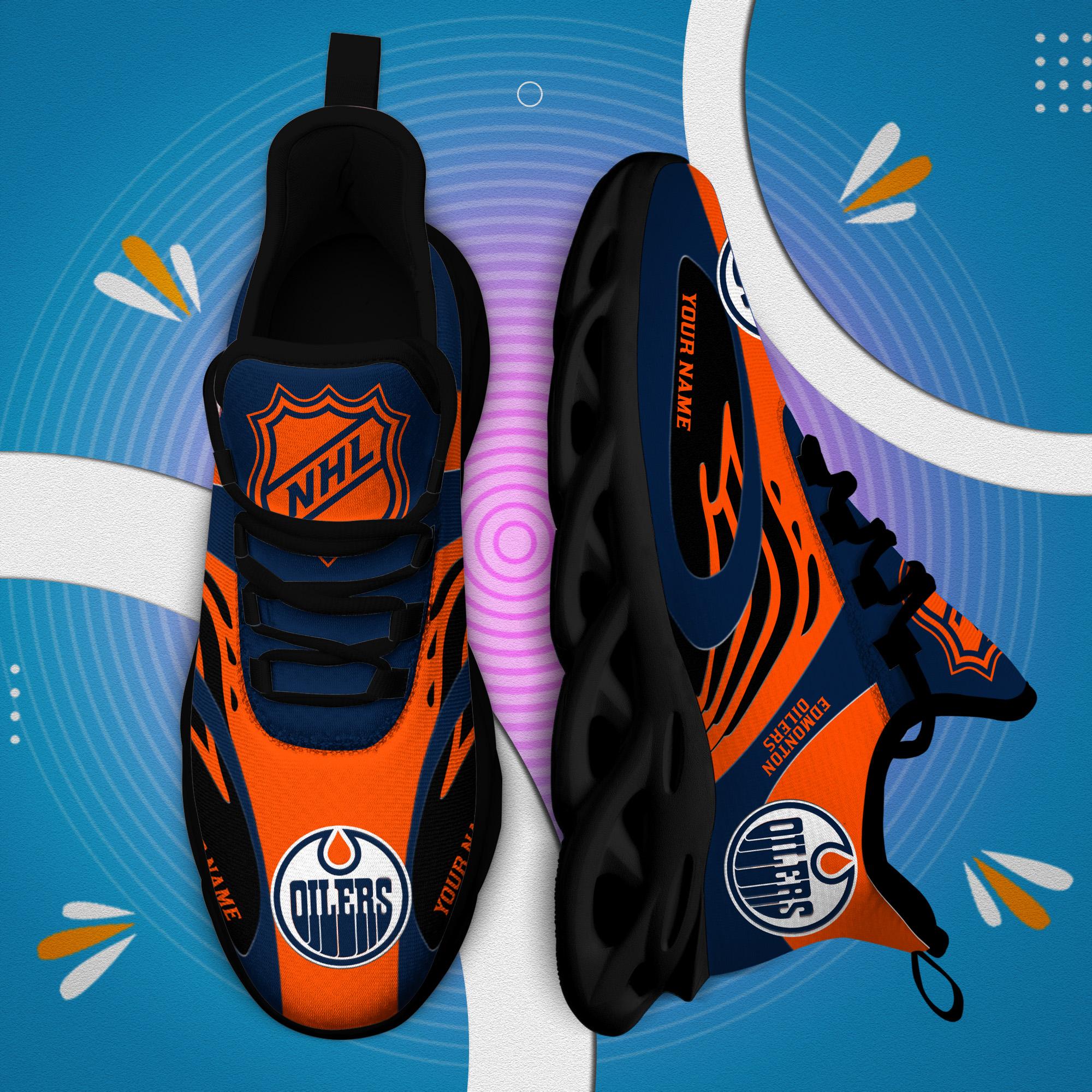 Edmonton Oilers-Clunky Max Soul Shoes v3 - Famjoys Edmonton Oilers-Clunky Max Soul Shoes v3 - Famjoys