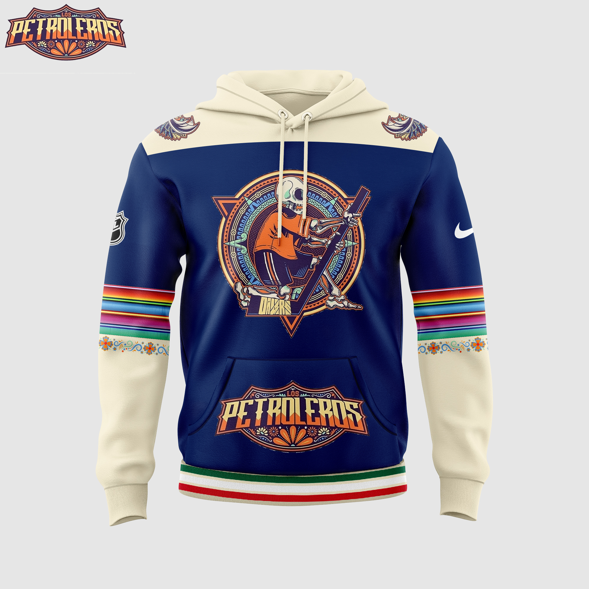 Edmonton Oilers Dia De Los Muertos Hoodie - Famjoys Edmonton Oilers Dia De Los Muertos Hoodie - Famjoys