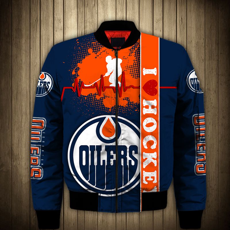 Edmonton Oilers Jacket 3D - Famjoys Edmonton Oilers Jacket 3D - Famjoys