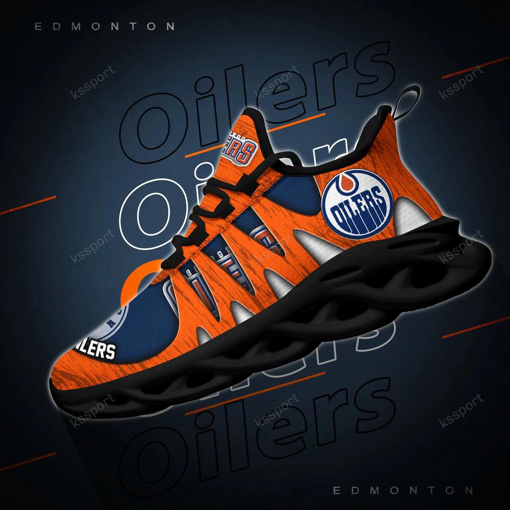 Edmonton Oilers Max Soul Shoes, Running Sneakers   - Famjoys