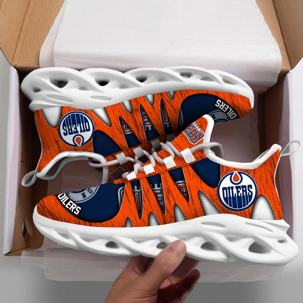 Edmonton Oilers Max Soul Shoes, Running Sneakers - Famjoys Edmonton Oilers Max Soul Shoes, Running Sneakers - Famjoys
