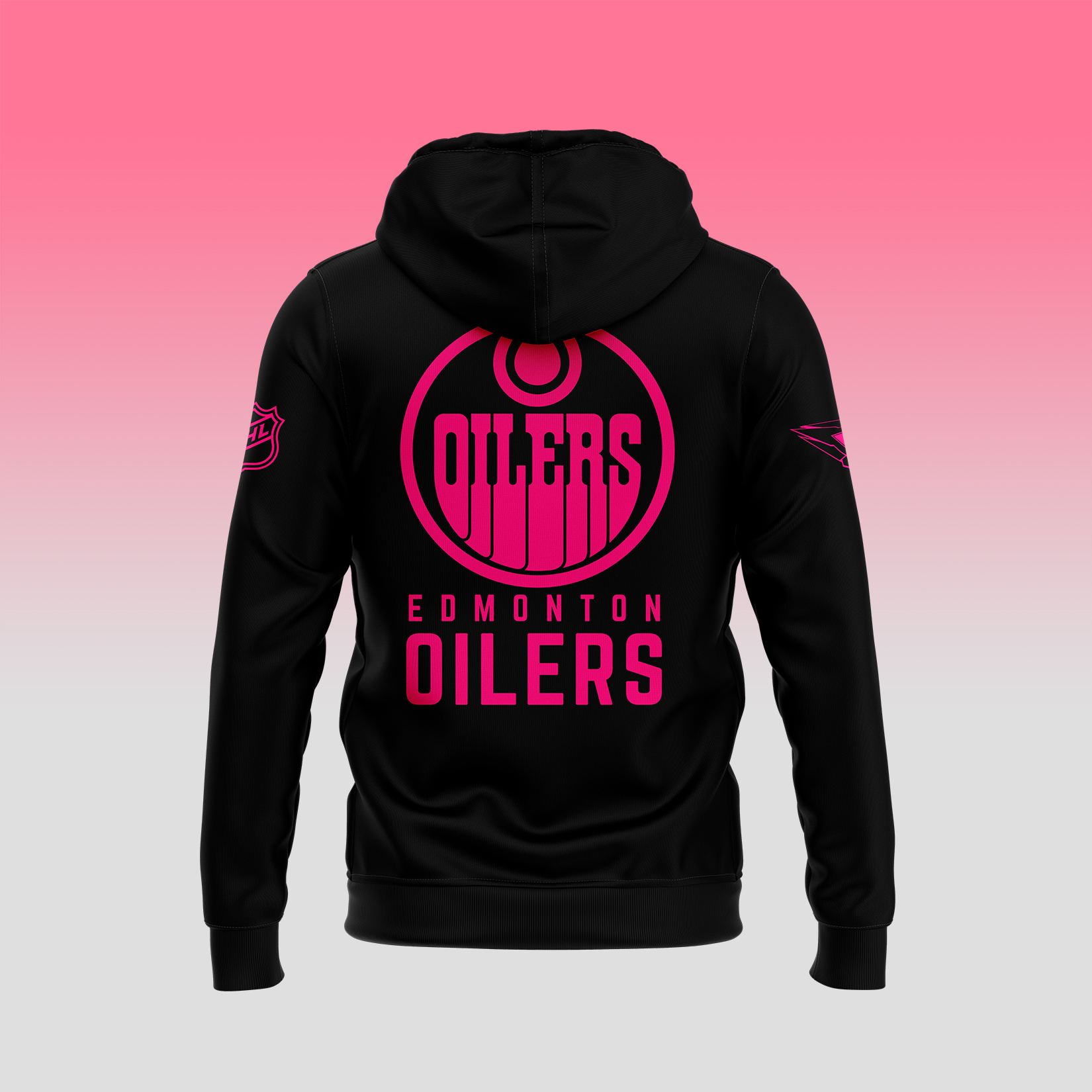 Edmonton Oilers NHL Breast Cancer Awareness Month Pullover Hoodie - Famjoys Edmonton Oilers NHL Breast Cancer Awareness Month Pullover Hoodie - Famjoys