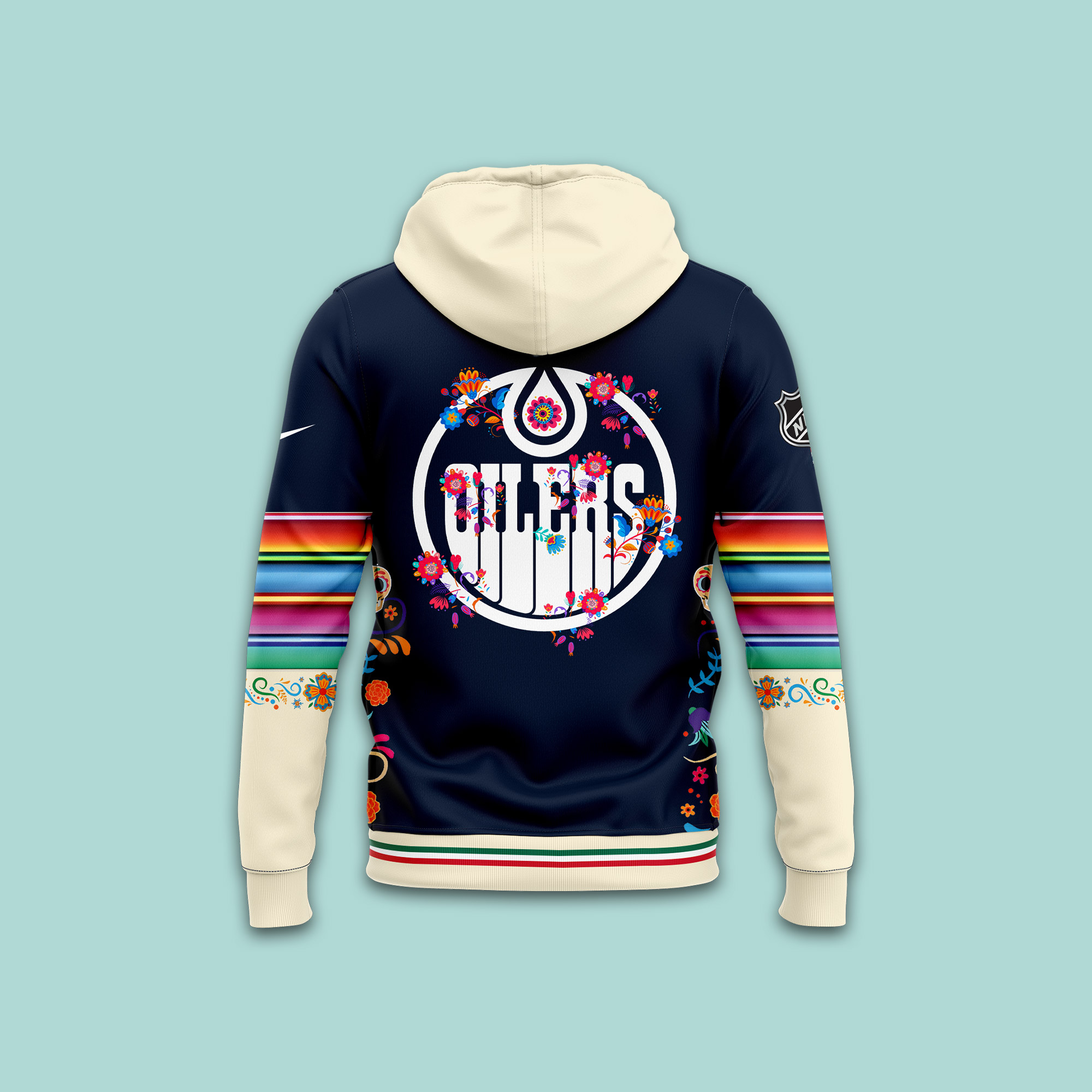 Edmonton Oilers NHL Dia De Los Muertos Premium Pullover Hoodie - Famjoys Edmonton Oilers NHL Dia De Los Muertos Premium Pullover Hoodie - Famjoys