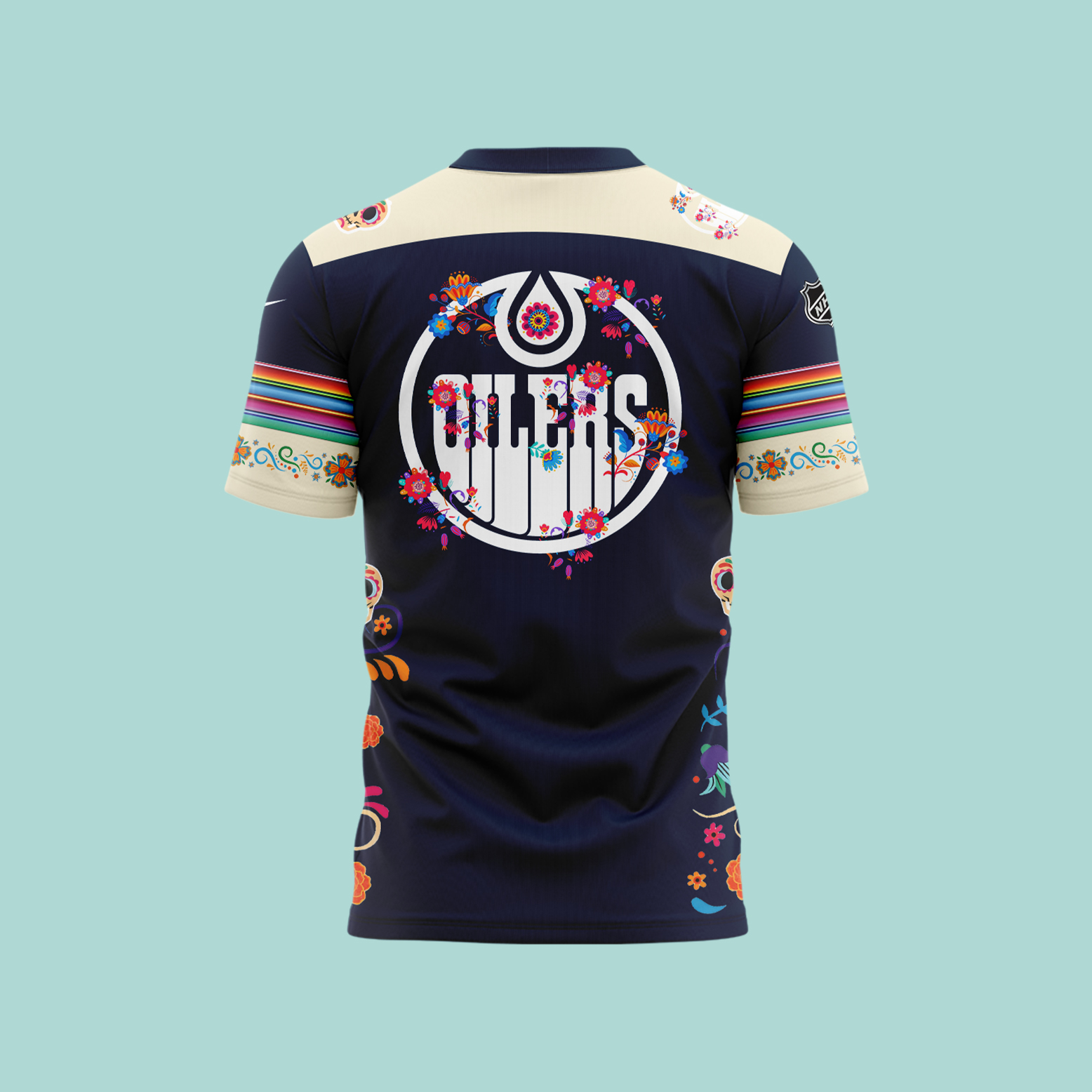 Edmonton Oilers NHL Dia De Los Muertos Premium Tee - Famjoys Edmonton Oilers NHL Dia De Los Muertos Premium Tee - Famjoys