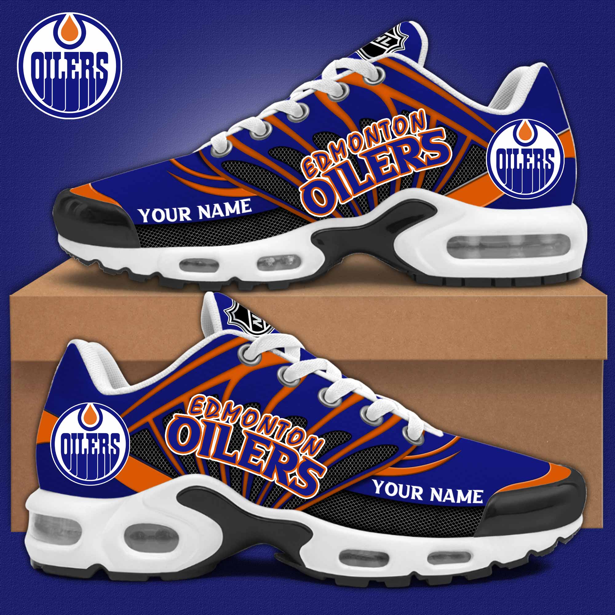 Edmonton Oilers Shoes 2025 NHL Edition Limited - Famjoys Edmonton Oilers Shoes 2025 NHL Edition Limited - Famjoys