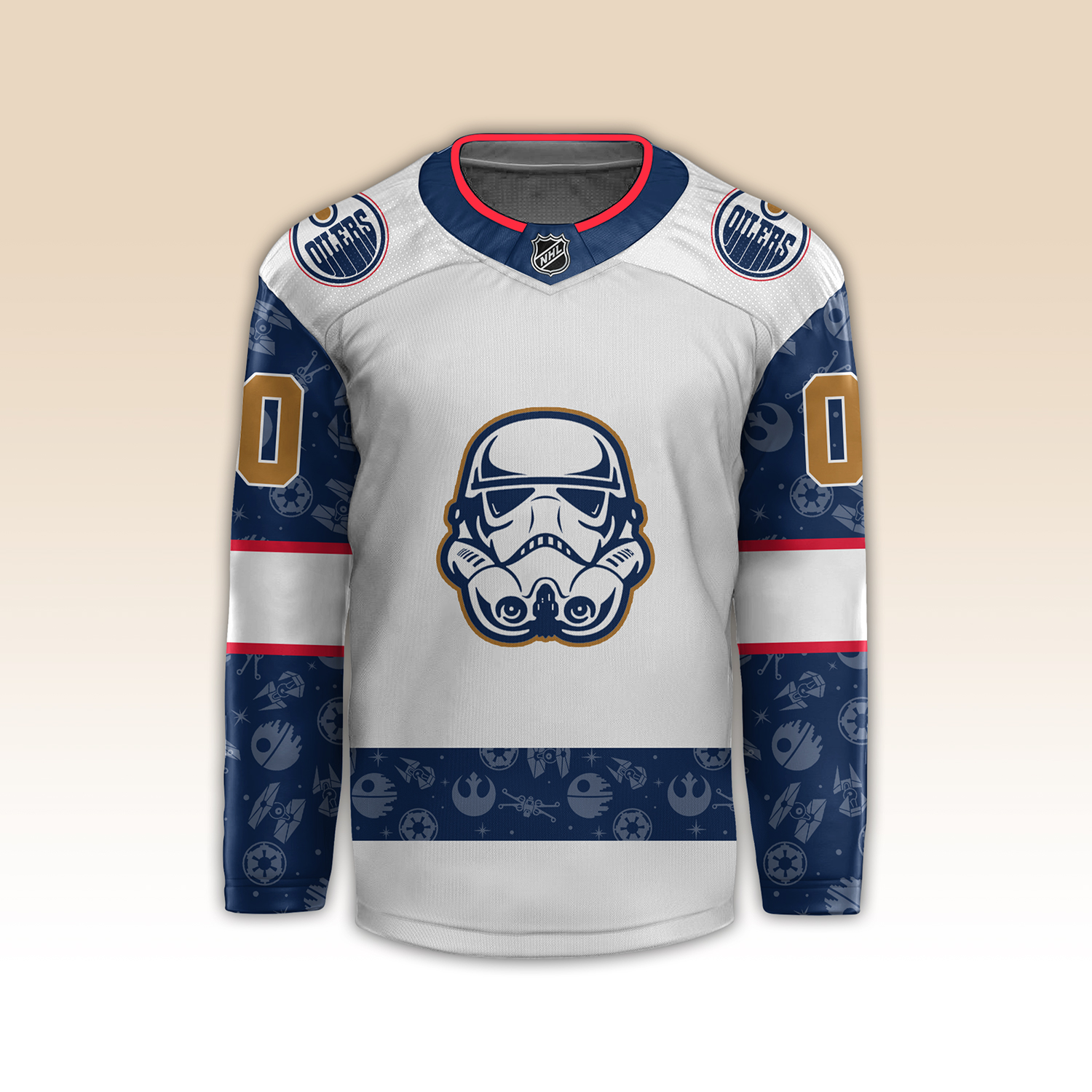 Edmonton Oilers x Star Wars Night Custom jersey - Famjoys Edmonton Oilers x Star Wars Night Custom jersey - Famjoys