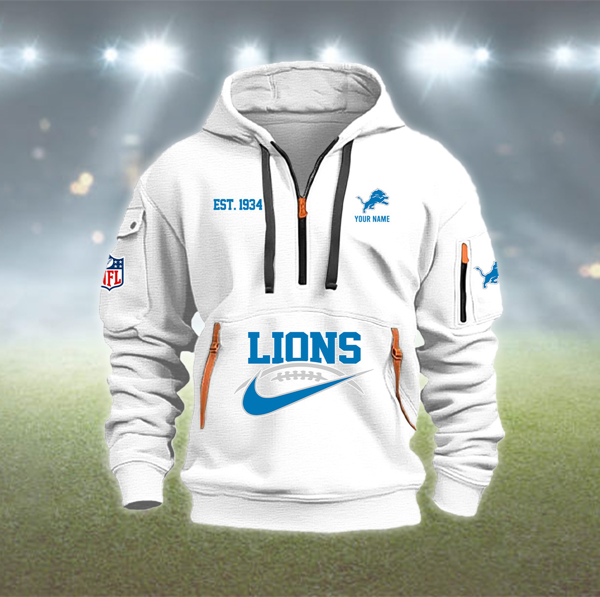 EFPNVM12310Lion Heavy Hoodie - Famjoys EFPNVM12310Lion Heavy Hoodie - Famjoys