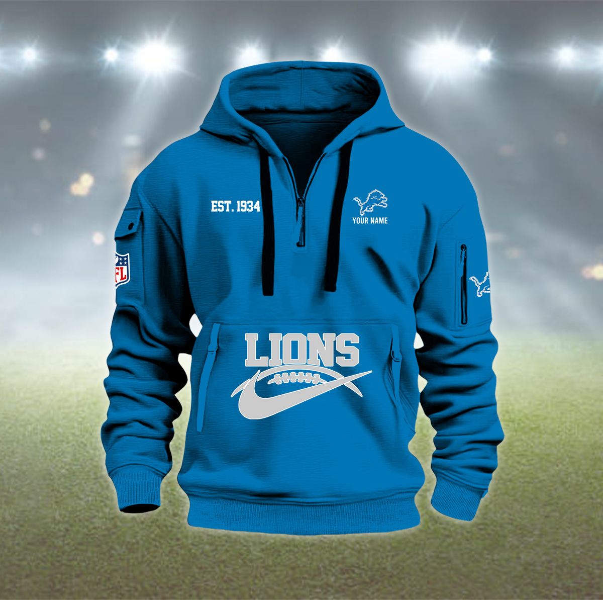 EFPNVM12310Lion Heavy Hoodie - Famjoys EFPNVM12310Lion Heavy Hoodie - Famjoys