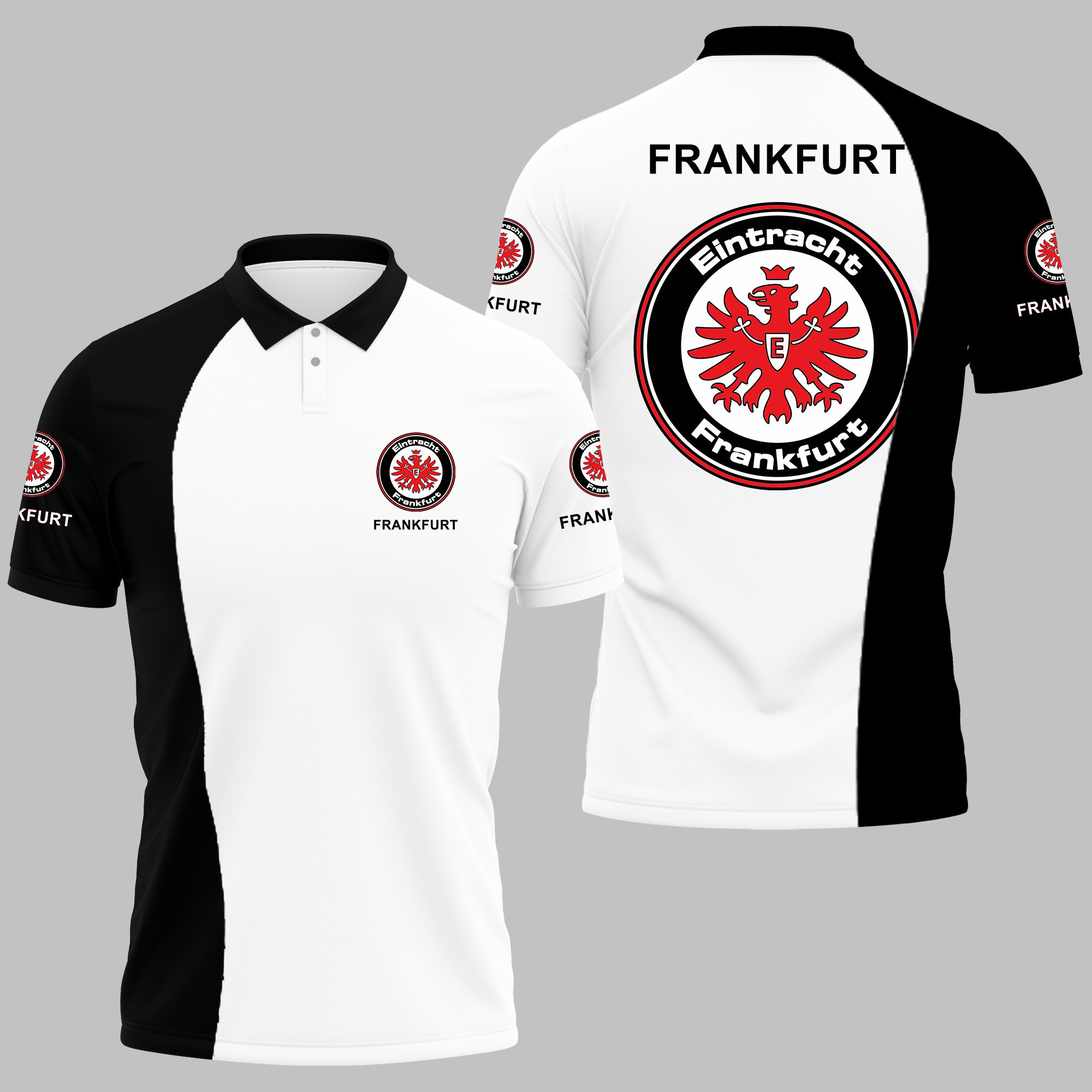 Eintracht Frankfurt Polo Shirt Ver 2 - Famjoys Eintracht Frankfurt Polo Shirt Ver 2 - Famjoys
