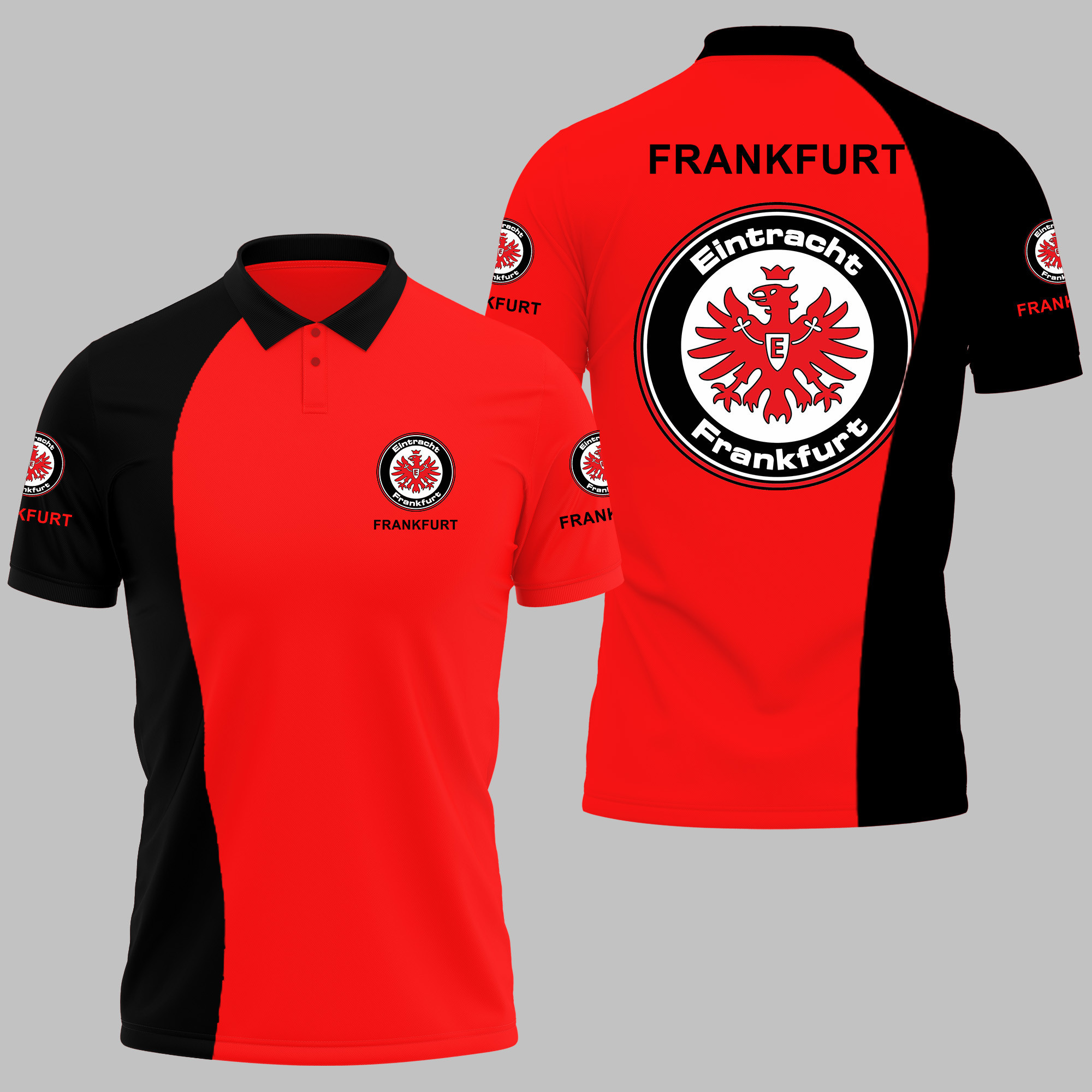 Eintracht Frankfurt Polo Shirt Ver 2 - Famjoys Eintracht Frankfurt Polo Shirt Ver 2 - Famjoys