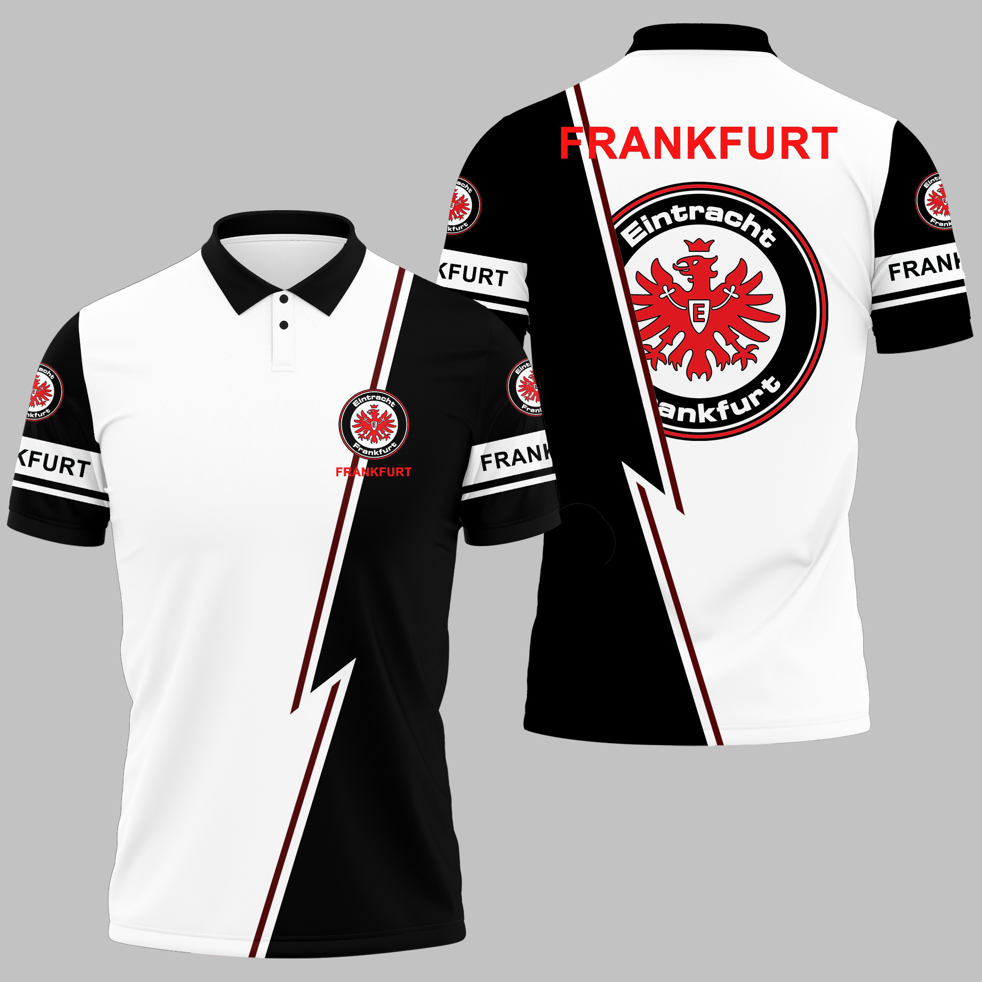Eintracht Frankfurt Polo Shirt Ver 3 - Famjoys Eintracht Frankfurt Polo Shirt Ver 3 - Famjoys