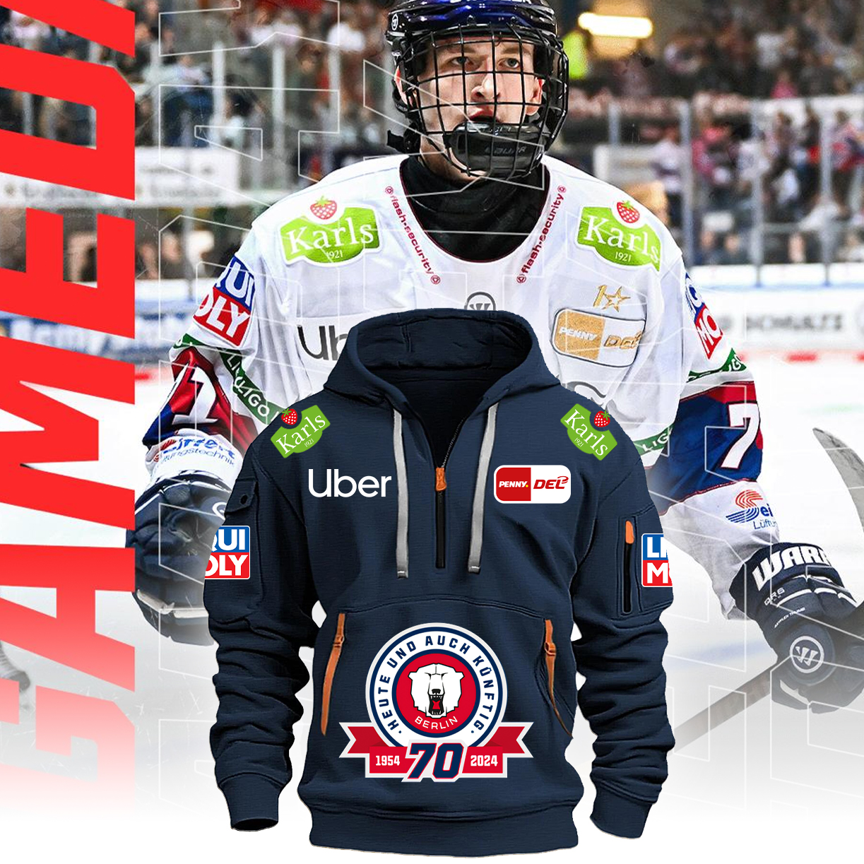 Eisbären Berlin New Hoodie - Famjoys Eisbären Berlin New Hoodie - Famjoys