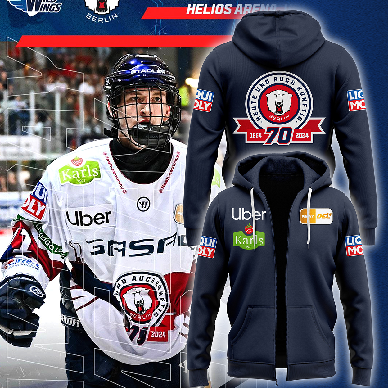 Eisbären Berlin New Hoodie - Famjoys Eisbären Berlin New Hoodie - Famjoys
