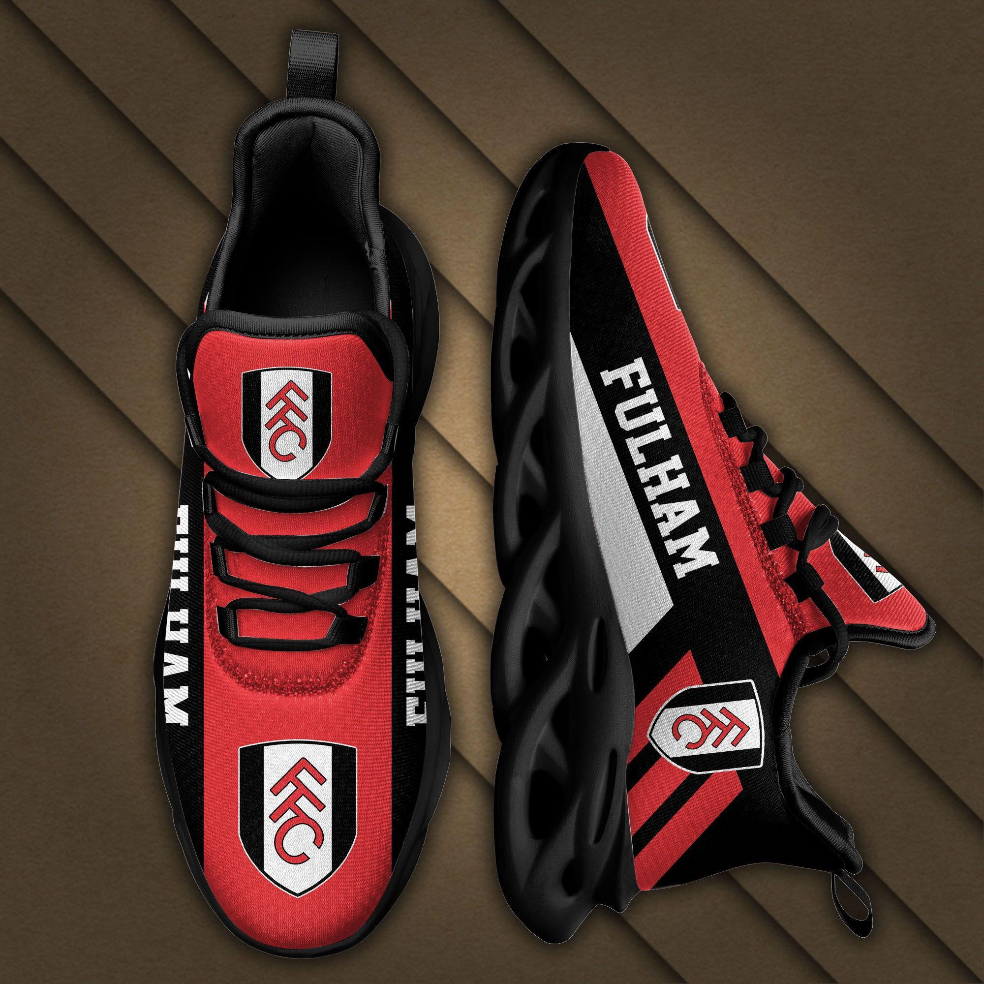 EPL Fulham Max Soul Sneakers Shoes - Famjoys EPL Fulham Max Soul Sneakers Shoes - Famjoys