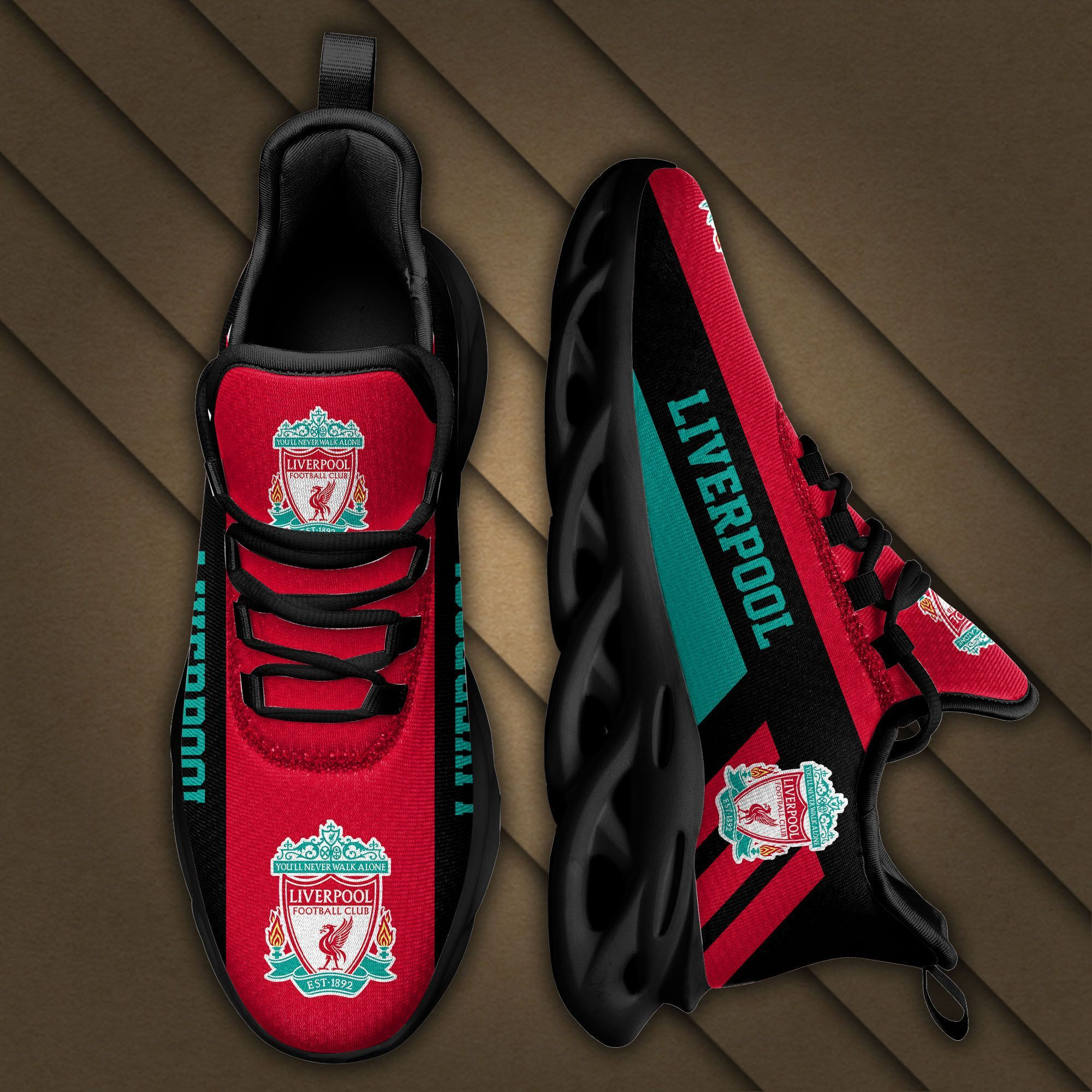 EPL Liverpool Max Soul Sneakers Shoes - Famjoys EPL Liverpool Max Soul Sneakers Shoes - Famjoys