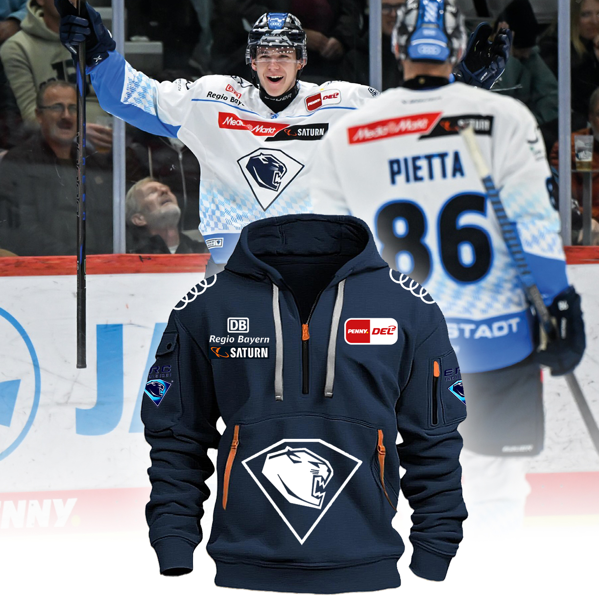 ERC Ingolstadt New Hoodie - Famjoys ERC Ingolstadt New Hoodie - Famjoys