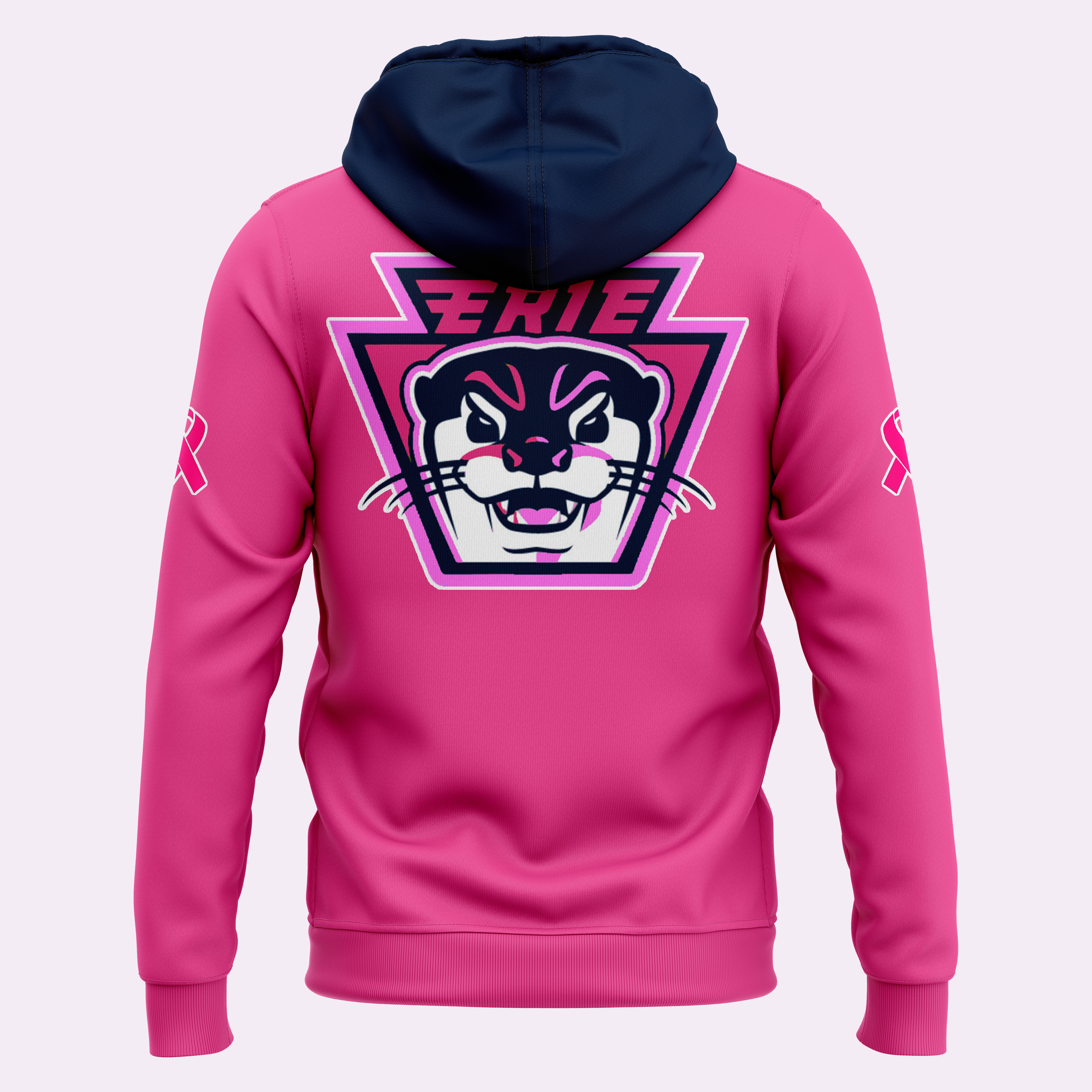 Erie Otters x Pink in the Rink Night Pullover Hoodie - Famjoys Erie Otters x Pink in the Rink Night Pullover Hoodie - Famjoys