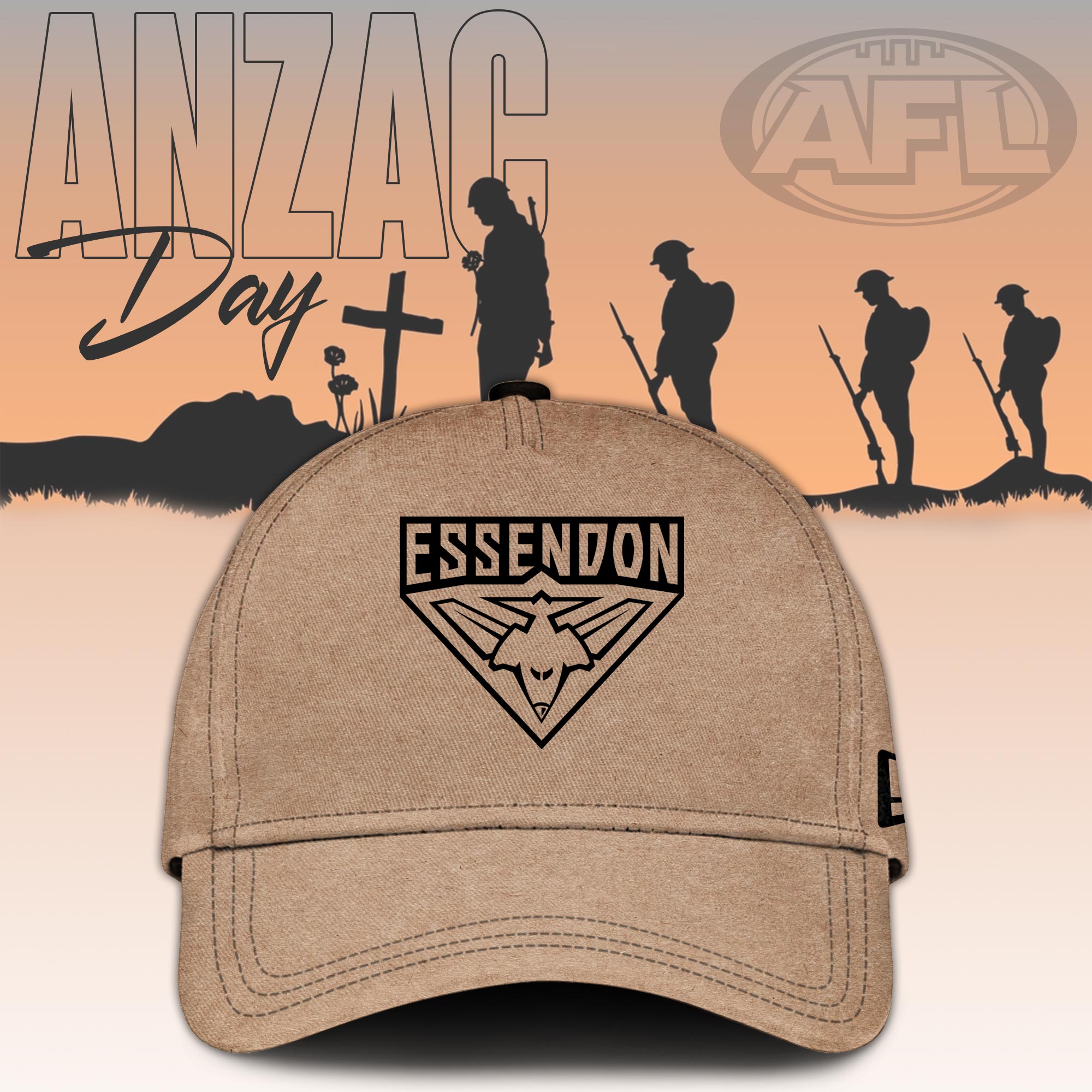 Essendon Bombers AFL Anzac Day New Hoodie - Famjoys Essendon Bombers AFL Anzac Day New Hoodie - Famjoys