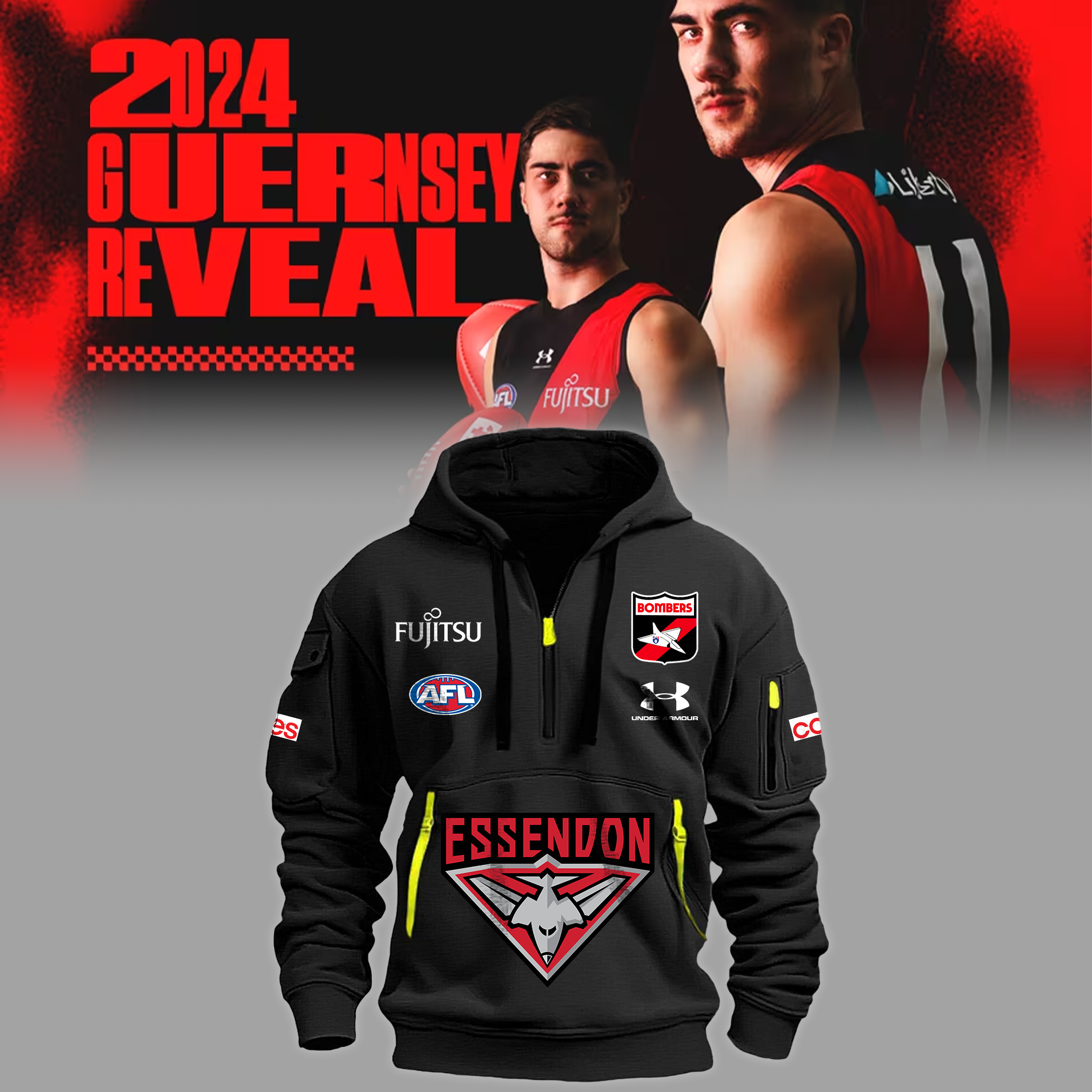 Essendon Bombers New Hoodie 2024 - Famjoys Essendon Bombers New Hoodie 2024 - Famjoys