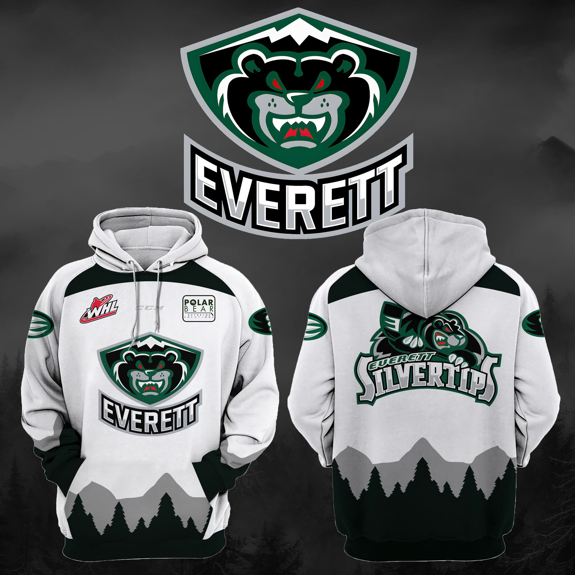 Everett Silvertips New Hoodie - Famjoys Everett Silvertips New Hoodie - Famjoys