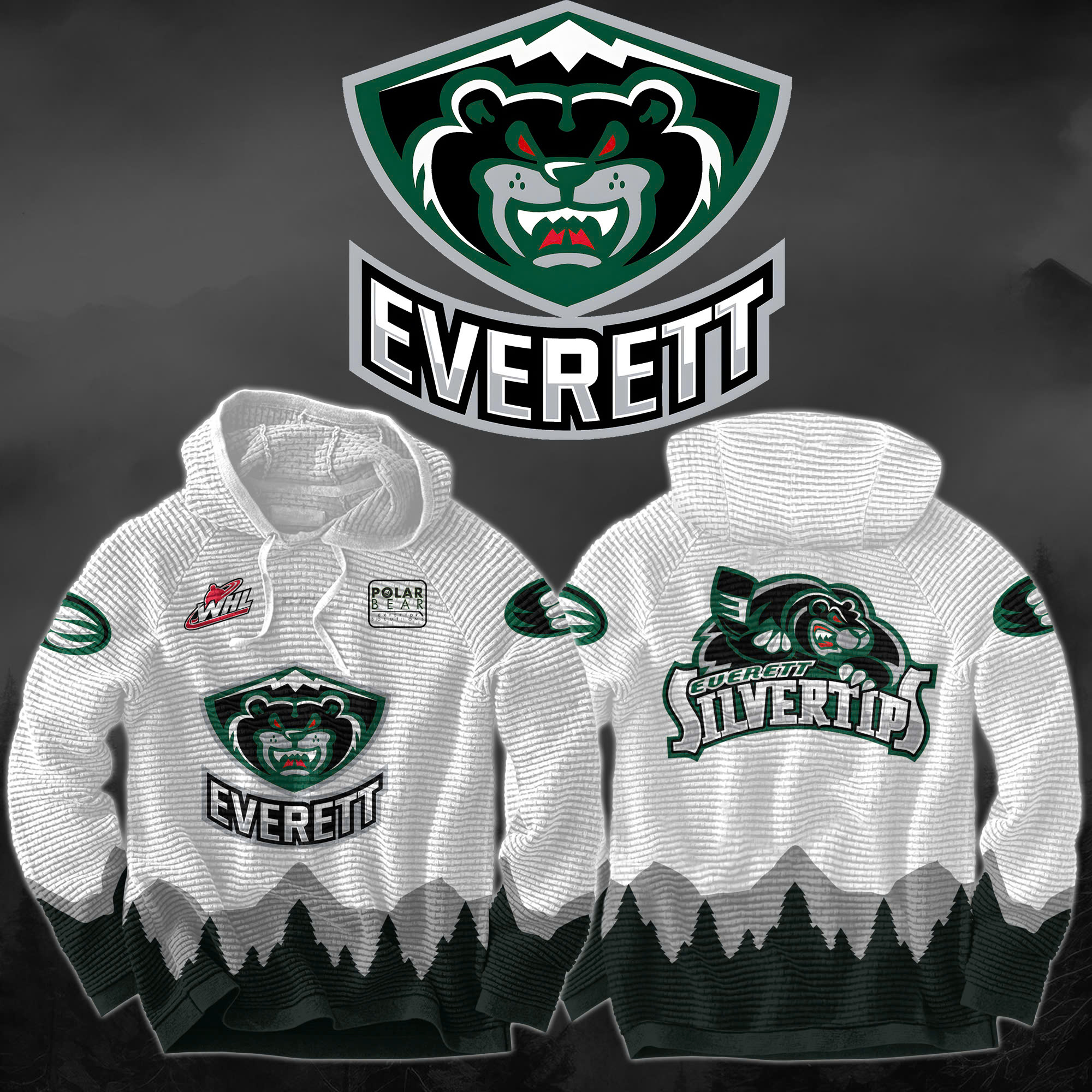 Everett Silvertips New Hoodie - Famjoys Everett Silvertips New Hoodie - Famjoys