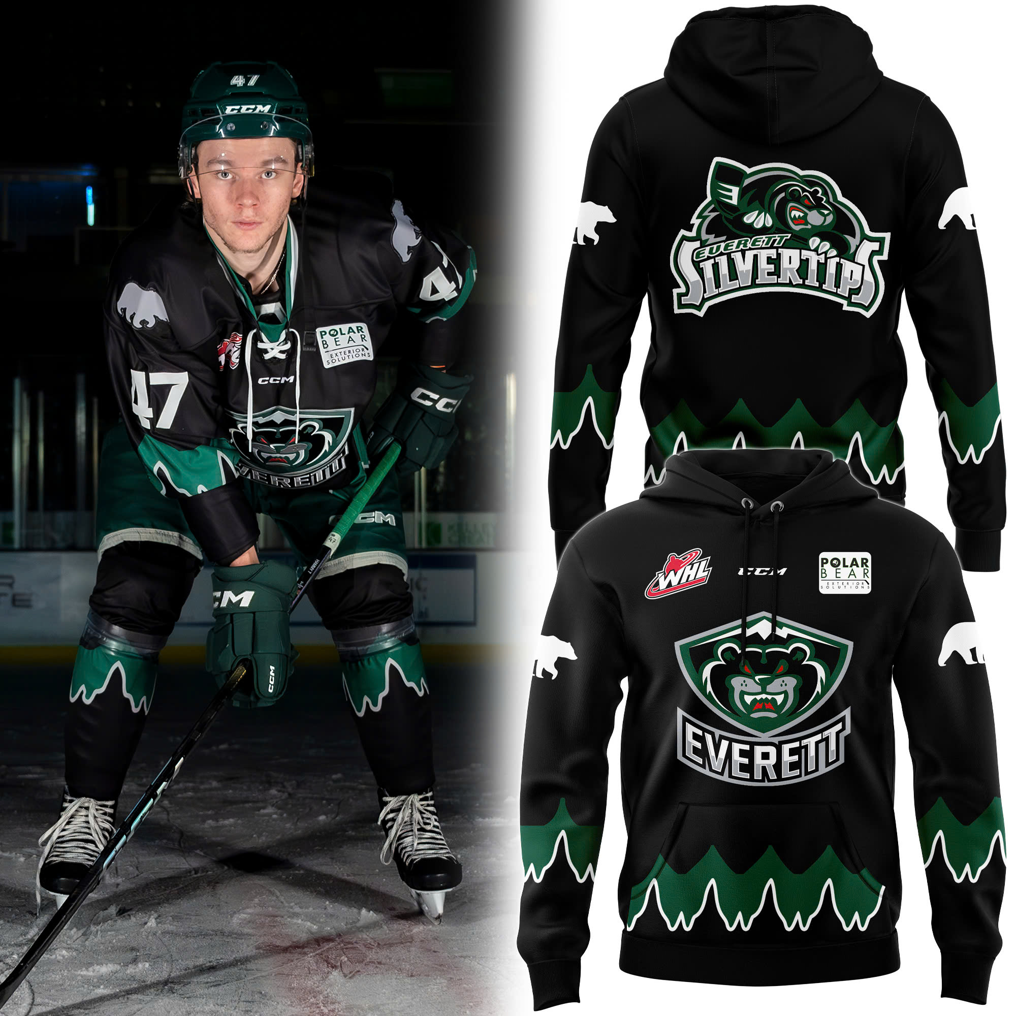 Everett Silvertips Nightmare New Hoodie - Famjoys Everett Silvertips Nightmare New Hoodie - Famjoys