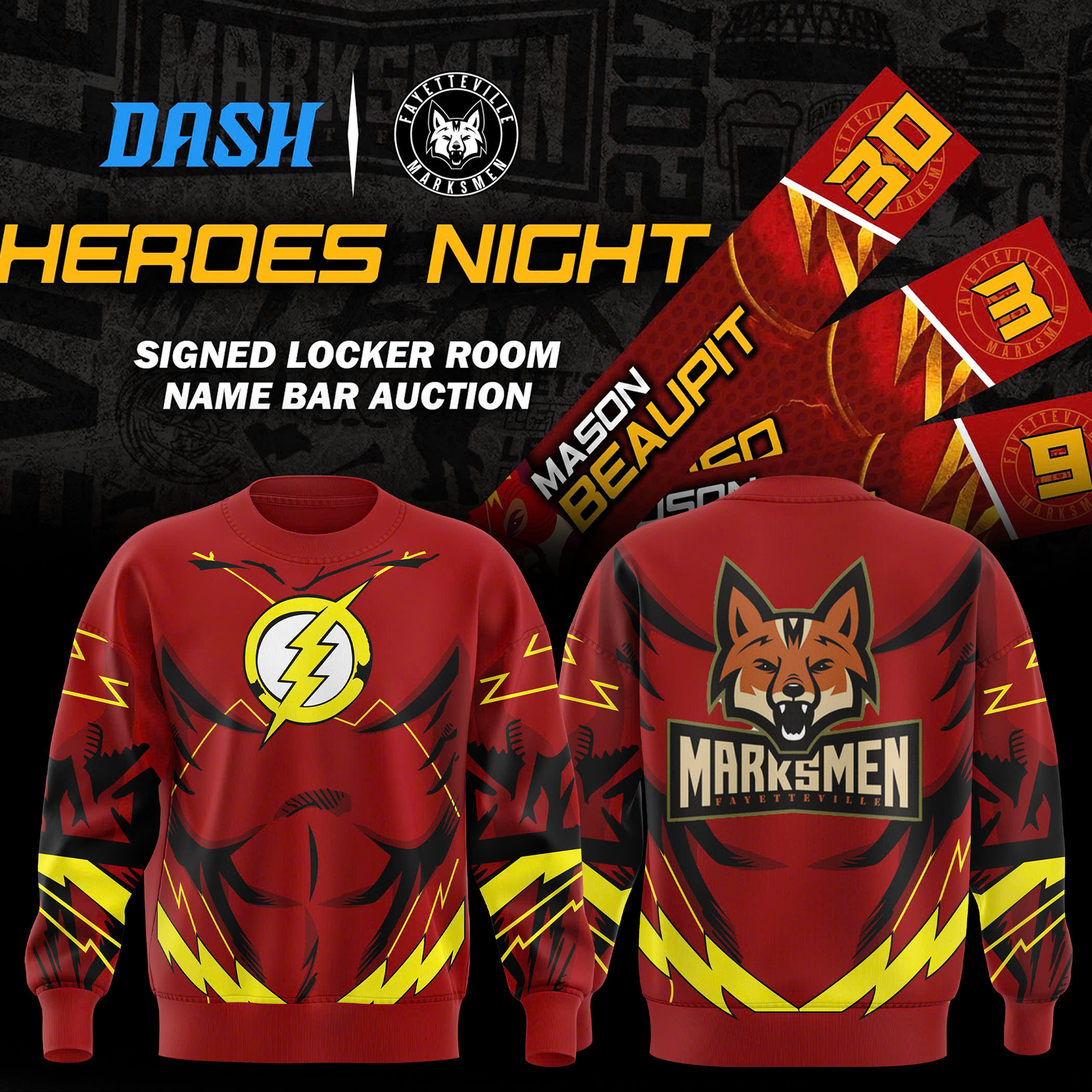 Fayetteville Marksmen Heroes Night 2025 Sweatershirt - Famjoys Fayetteville Marksmen Heroes Night 2025 Sweatershirt - Famjoys