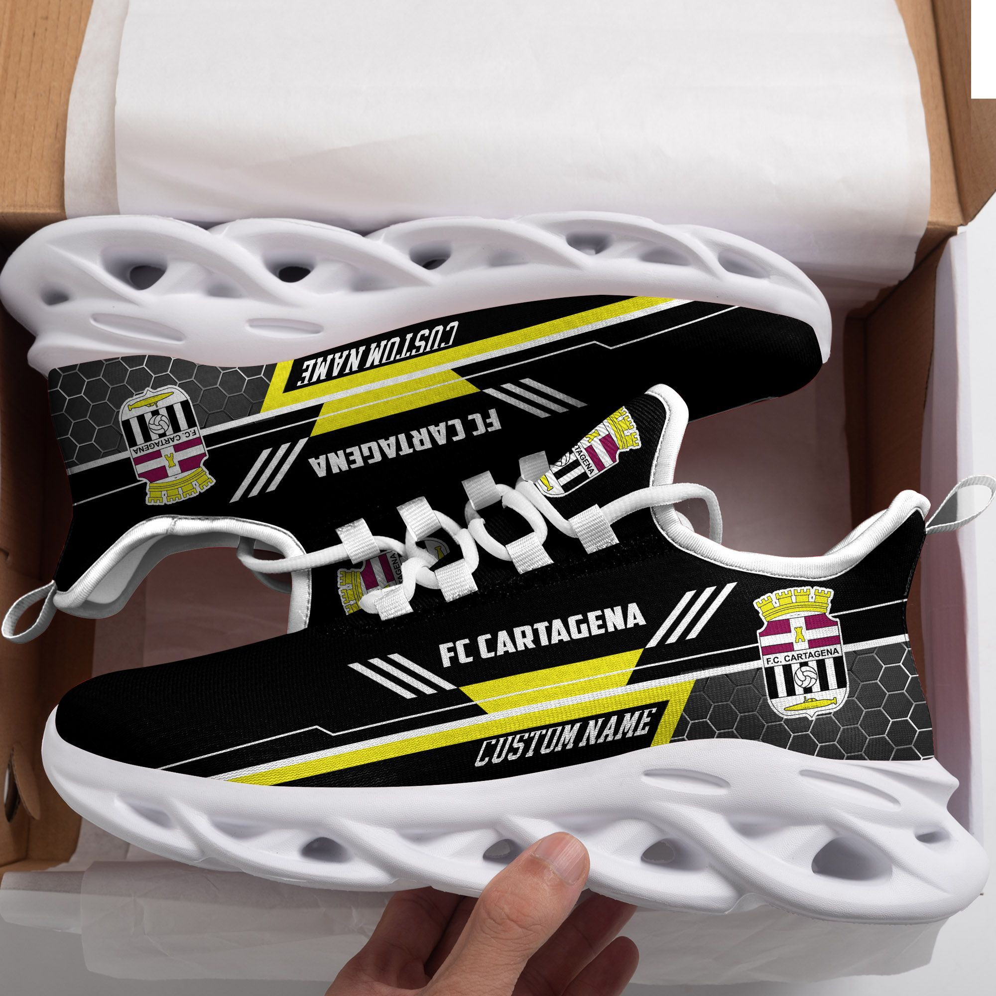 FC Cartagena Custom Personalized Max Soul Sneakers Shoes - Famjoys FC Cartagena Custom Personalized Max Soul Sneakers Shoes - Famjoys