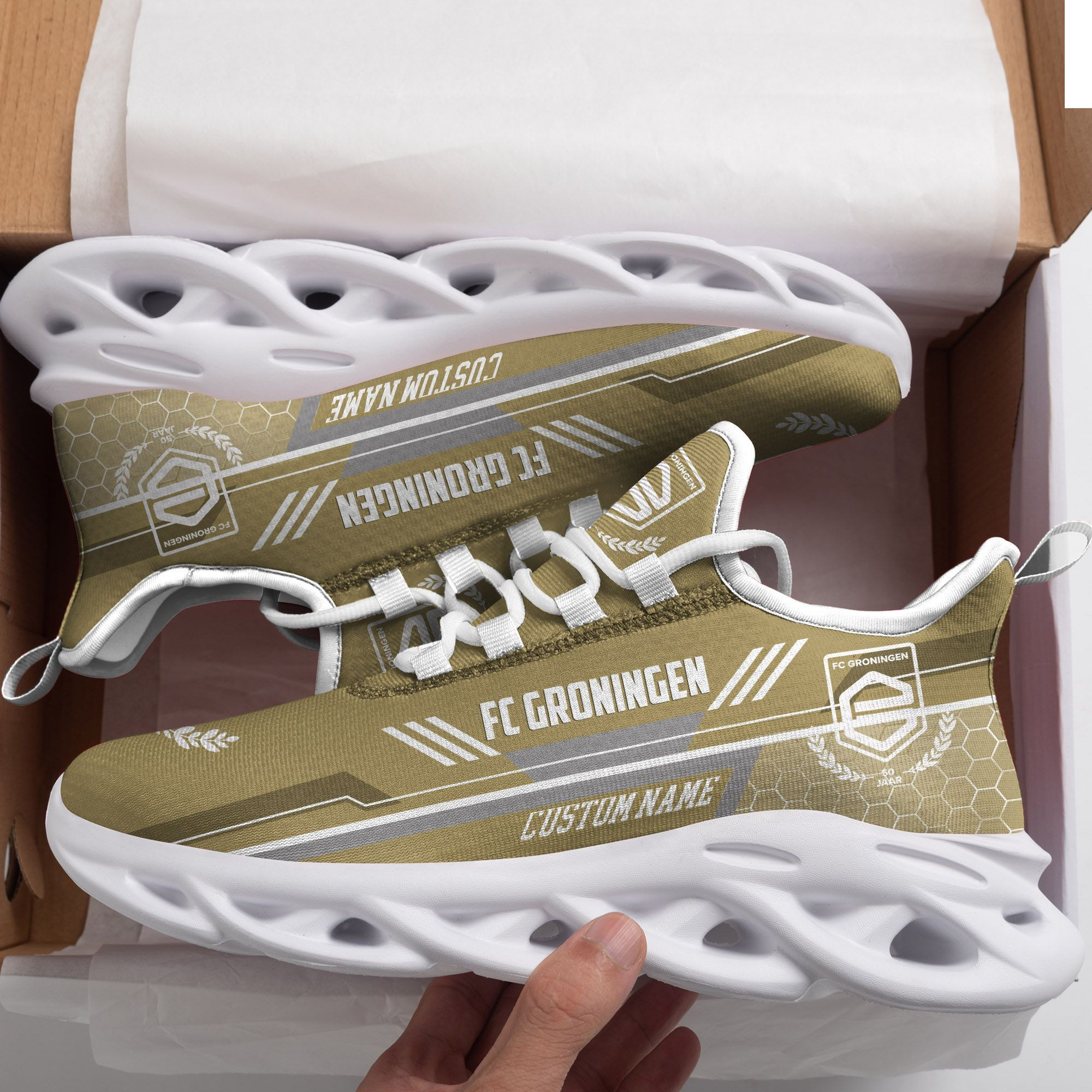 FC Groningen Custom Personalized Max Soul Sneakers Shoes - Famjoys FC Groningen Custom Personalized Max Soul Sneakers Shoes - Famjoys