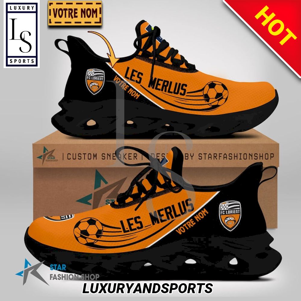 FC Lorient Ligue 1 Custom Name Max Soul Shoes - Famjoys FC Lorient Ligue 1 Custom Name Max Soul Shoes - Famjoys