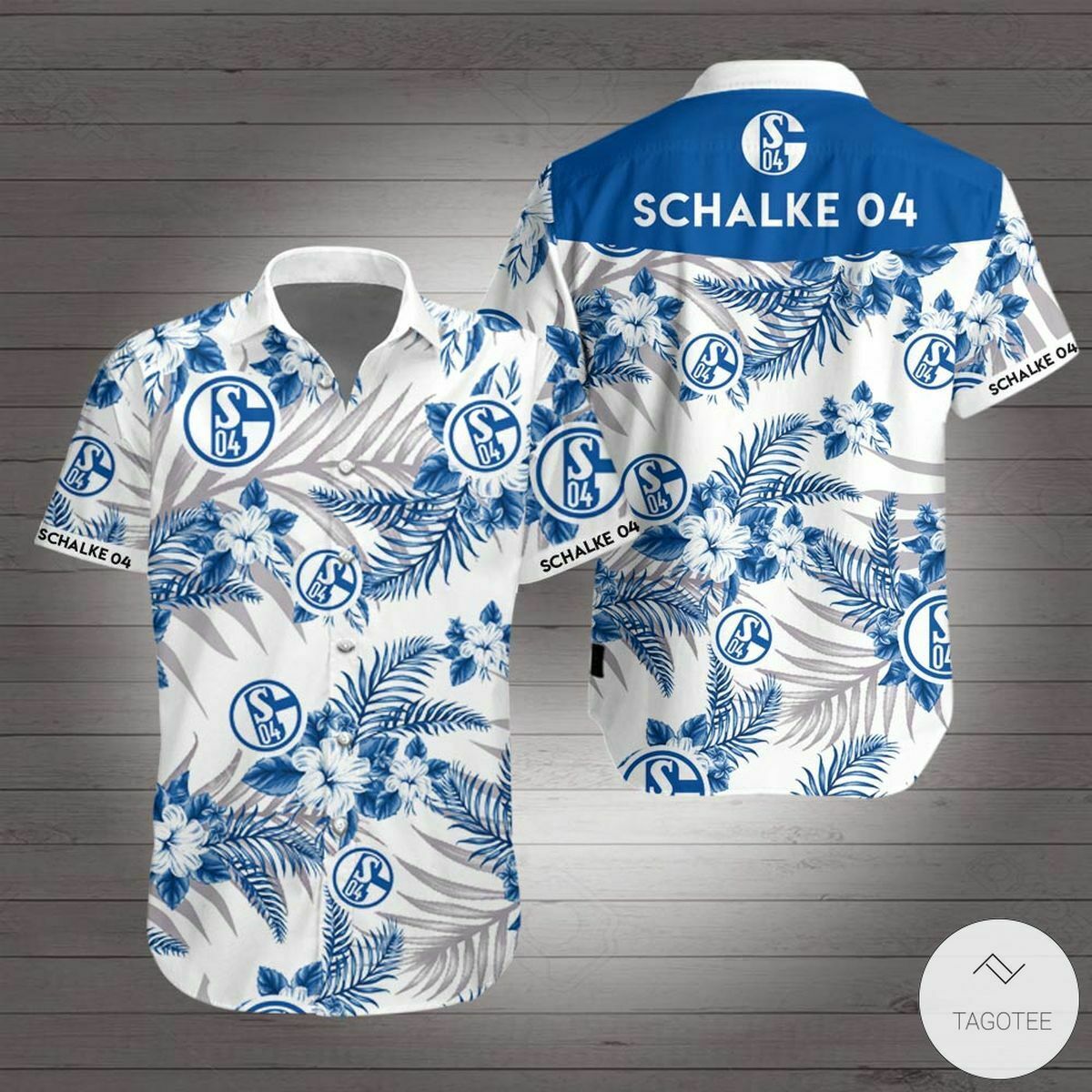 Fc Schalke 04 Hawaiian Shirt - Famjoys Fc Schalke 04 Hawaiian Shirt - Famjoys