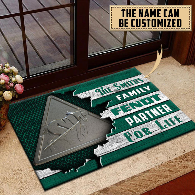 Fendt Doormat Custom Name, Multicolor - Famjoys Fendt Doormat Custom Name, Multicolor - Famjoys