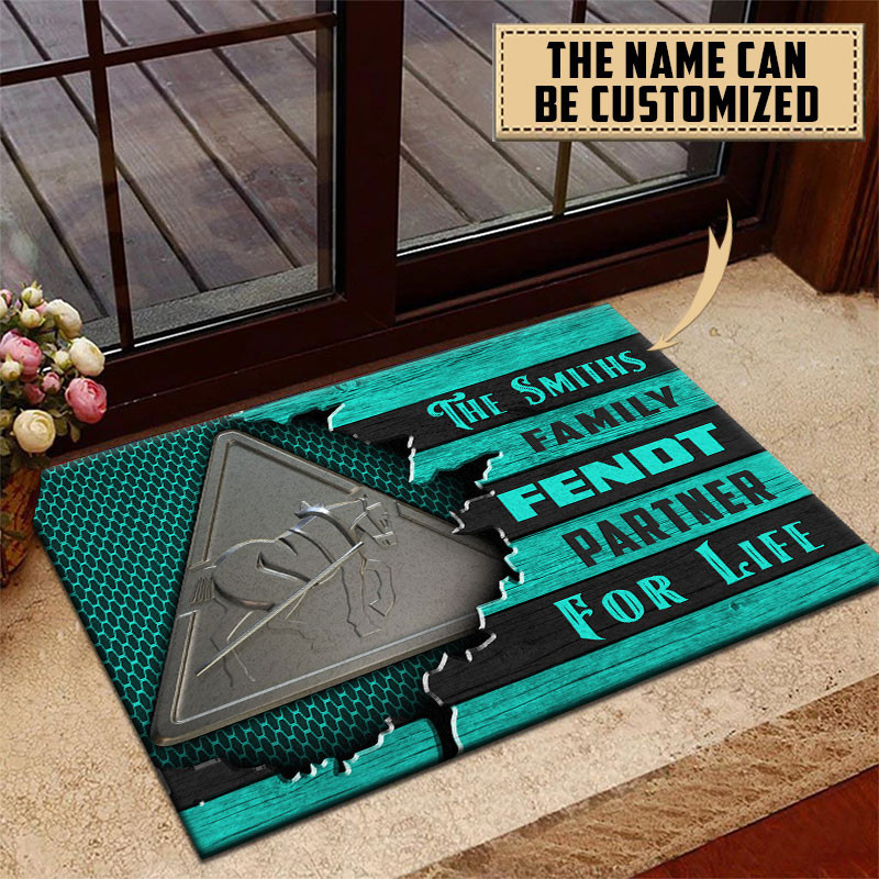 Fendt Doormat Custom Name, Multicolor - Famjoys Fendt Doormat Custom Name, Multicolor - Famjoys