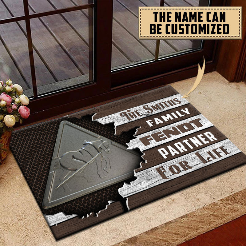 Fendt Doormat Custom Name, Multicolor - Famjoys Fendt Doormat Custom Name, Multicolor - Famjoys