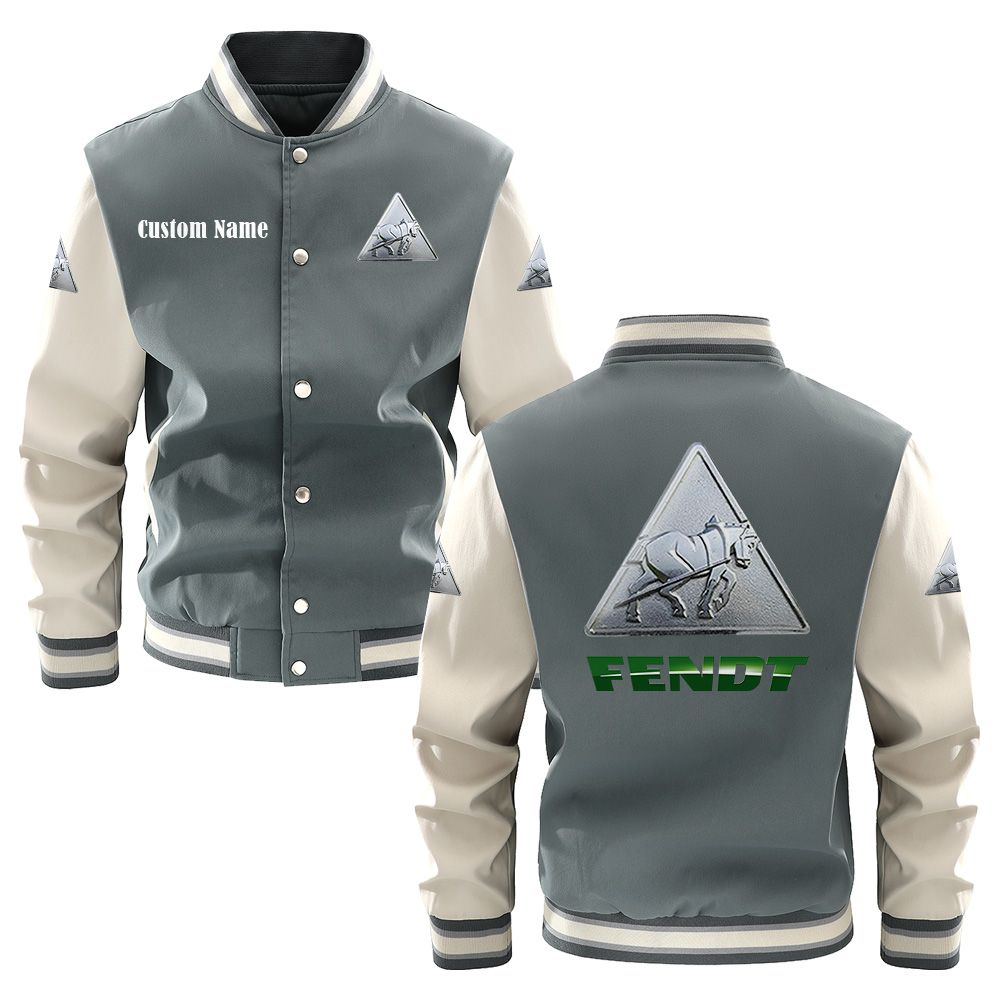 Fendt Varsity Jacket, Baseball jacket, Letterman Jacket Customize Name, Multicolor